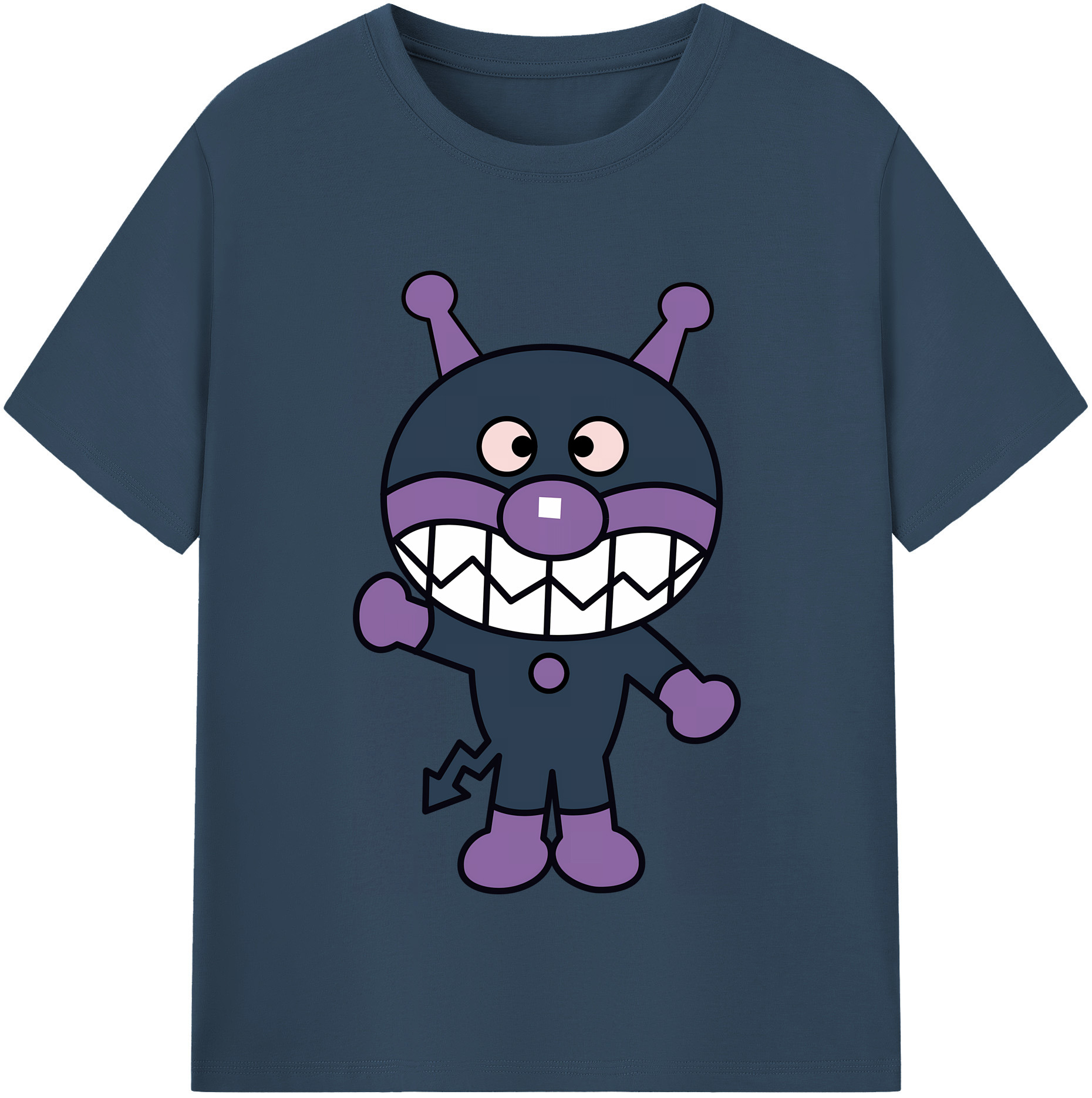 （画像用） アンパンマン Anpanman レディースカジュアルプリントTシャツ（綿100％）