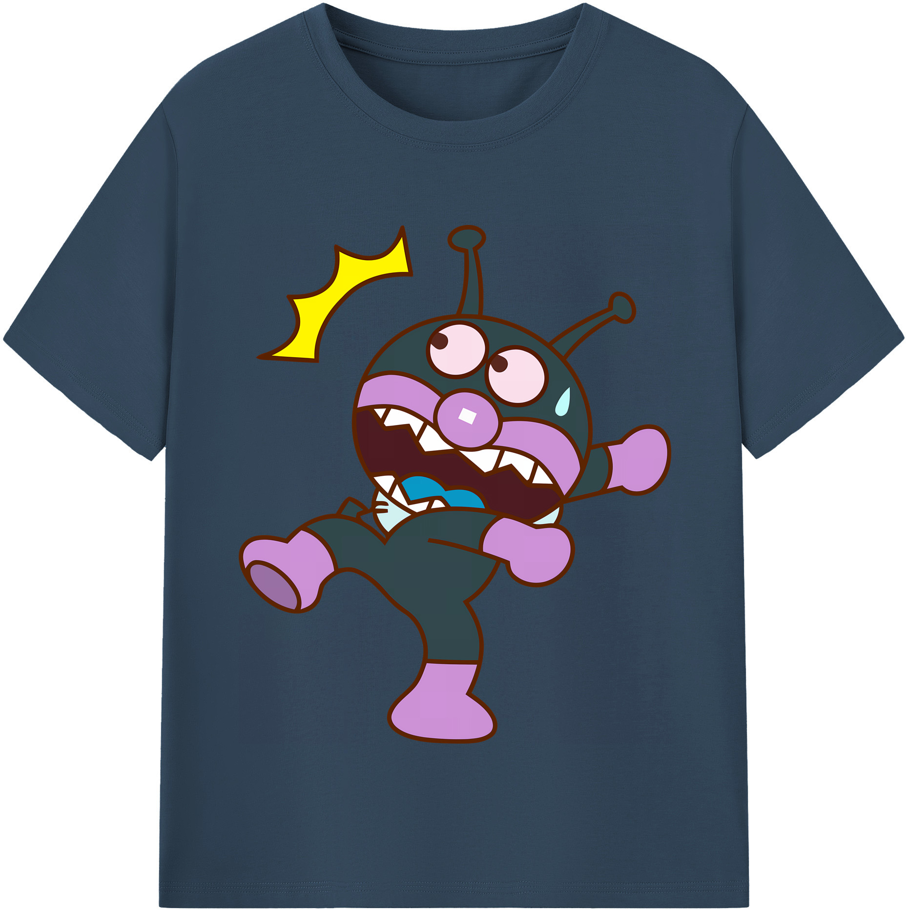 （画像用） アンパンマン Anpanman レディースカジュアルプリントTシャツ（綿100％）