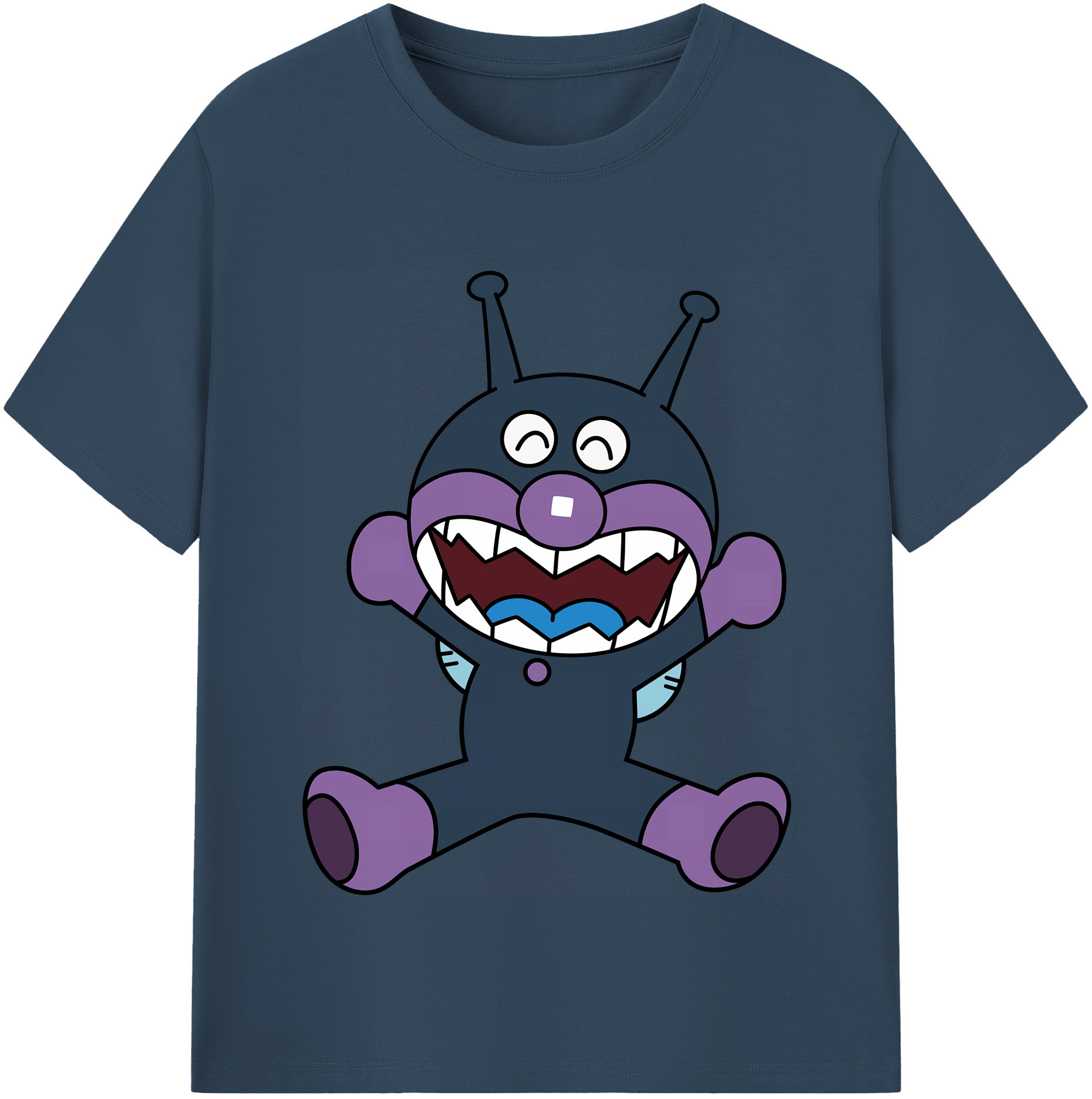 （画像用） アンパンマン Anpanman レディースカジュアルプリントTシャツ（綿100％）