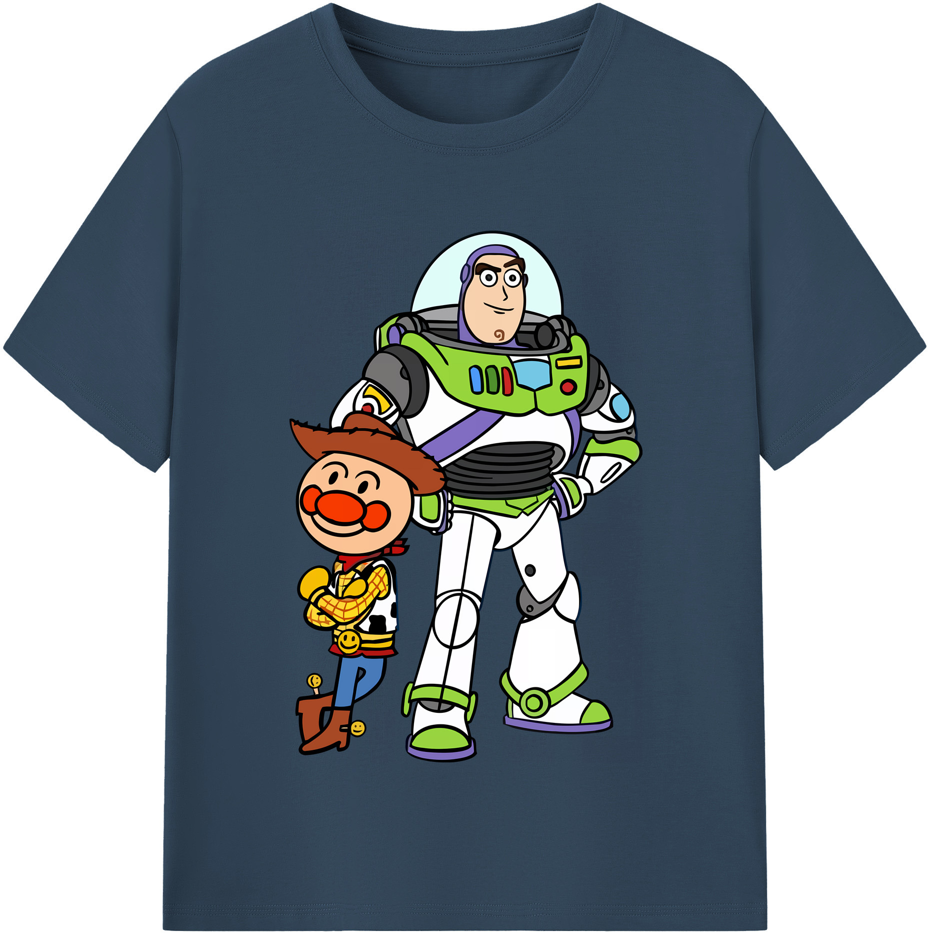 （画像用） アンパンマン Anpanman レディースカジュアルプリントTシャツ（綿100％）