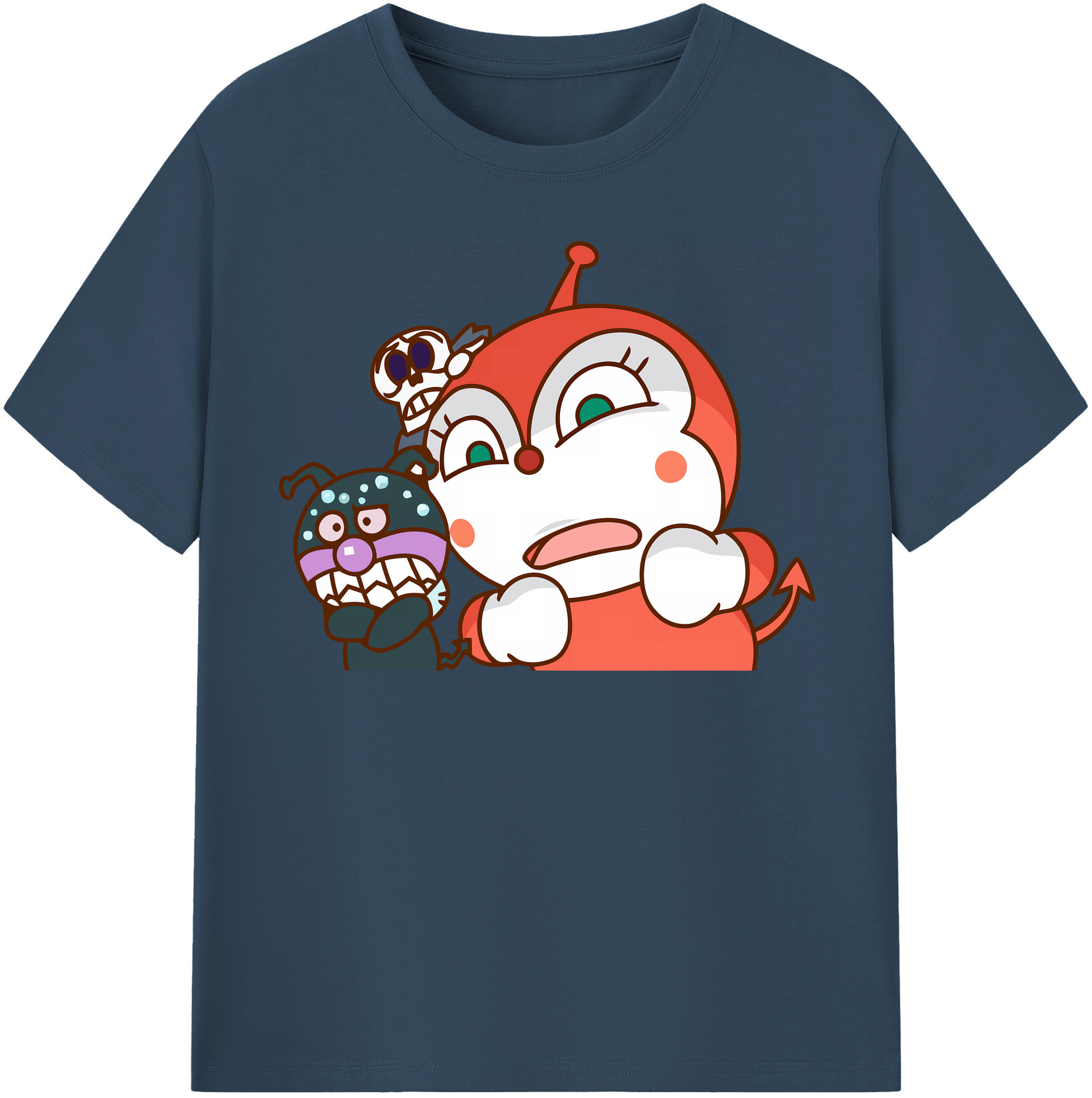 （画像用） アンパンマン Anpanman レディースカジュアルプリントTシャツ（綿100％）