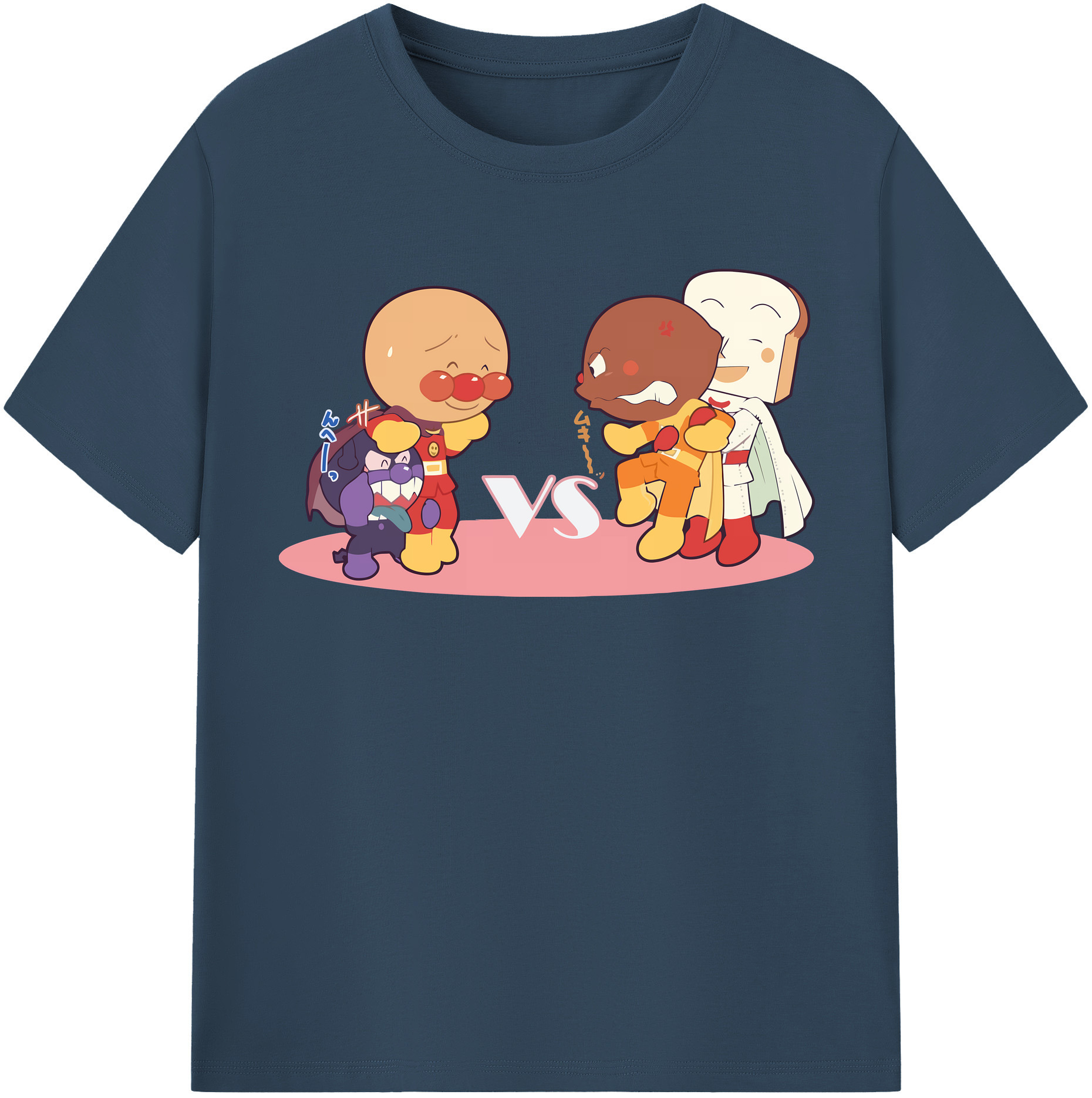 （画像用） アンパンマン Anpanman レディースカジュアルプリントTシャツ（綿100％）
