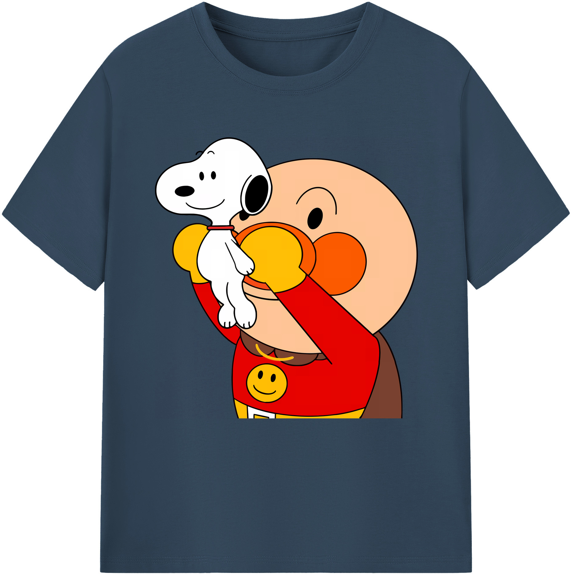 （画像用） アンパンマン Anpanman レディースカジュアルプリントTシャツ（綿100％）