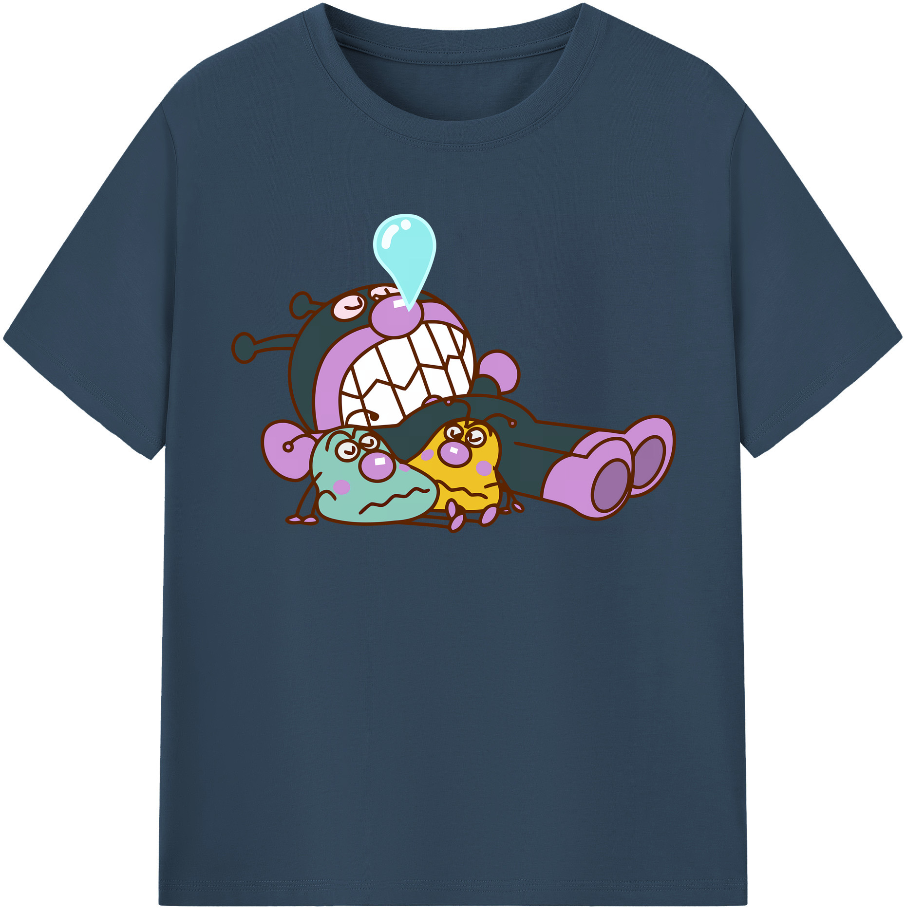 （画像用） アンパンマン Anpanman レディースカジュアルプリントTシャツ（綿100％）