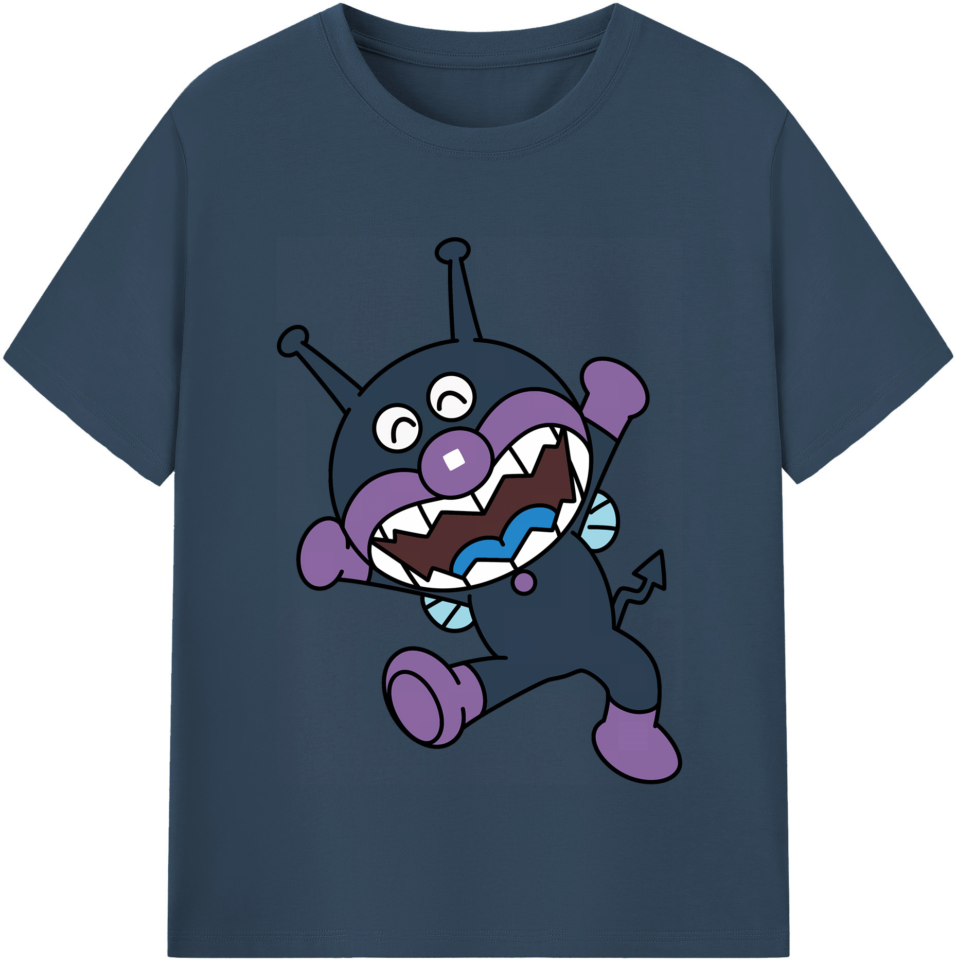 （画像用） アンパンマン Anpanman レディースカジュアルプリントTシャツ（綿100％）