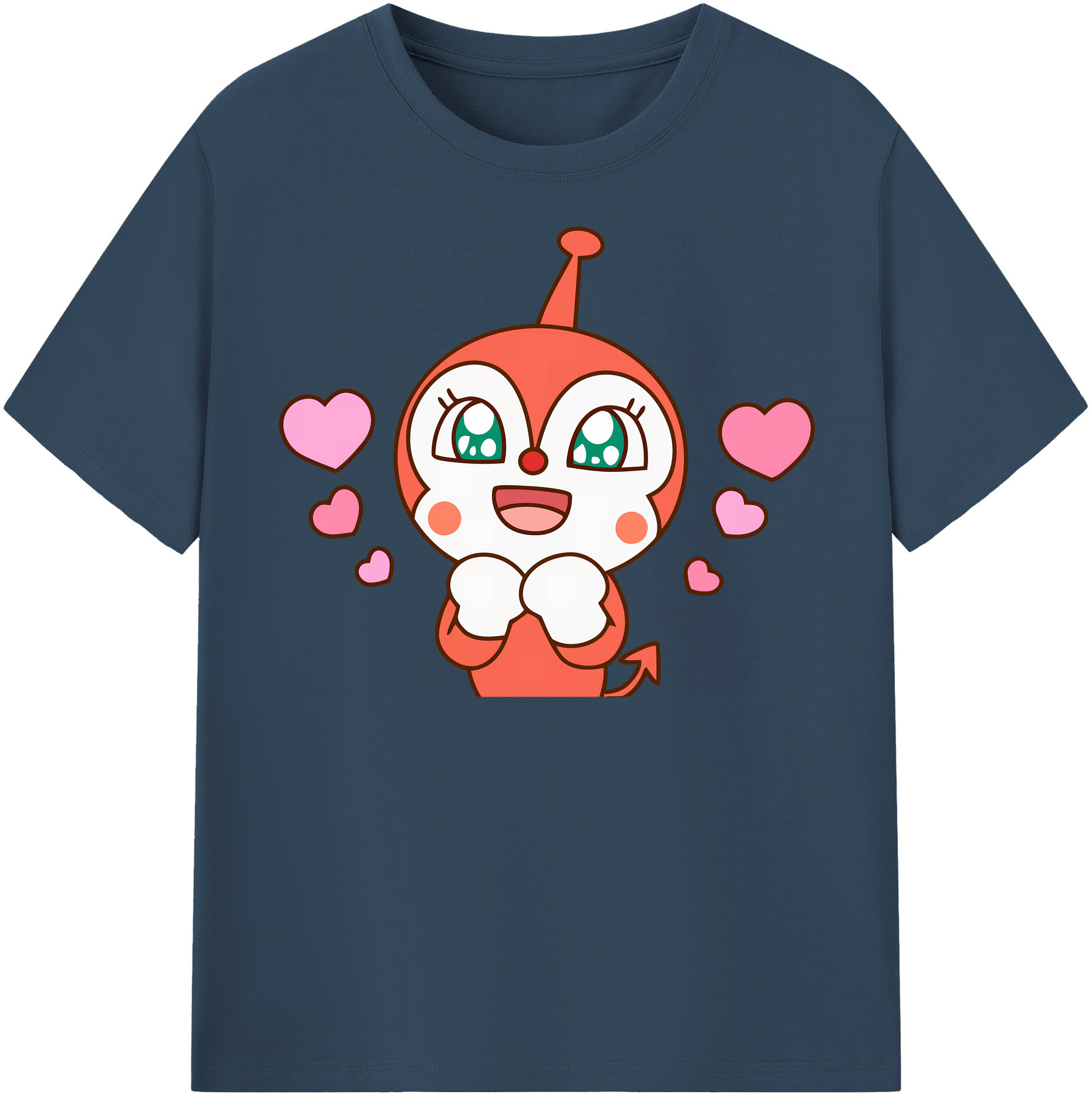 （画像用） アンパンマン Anpanman レディースカジュアルプリントTシャツ（綿100％）