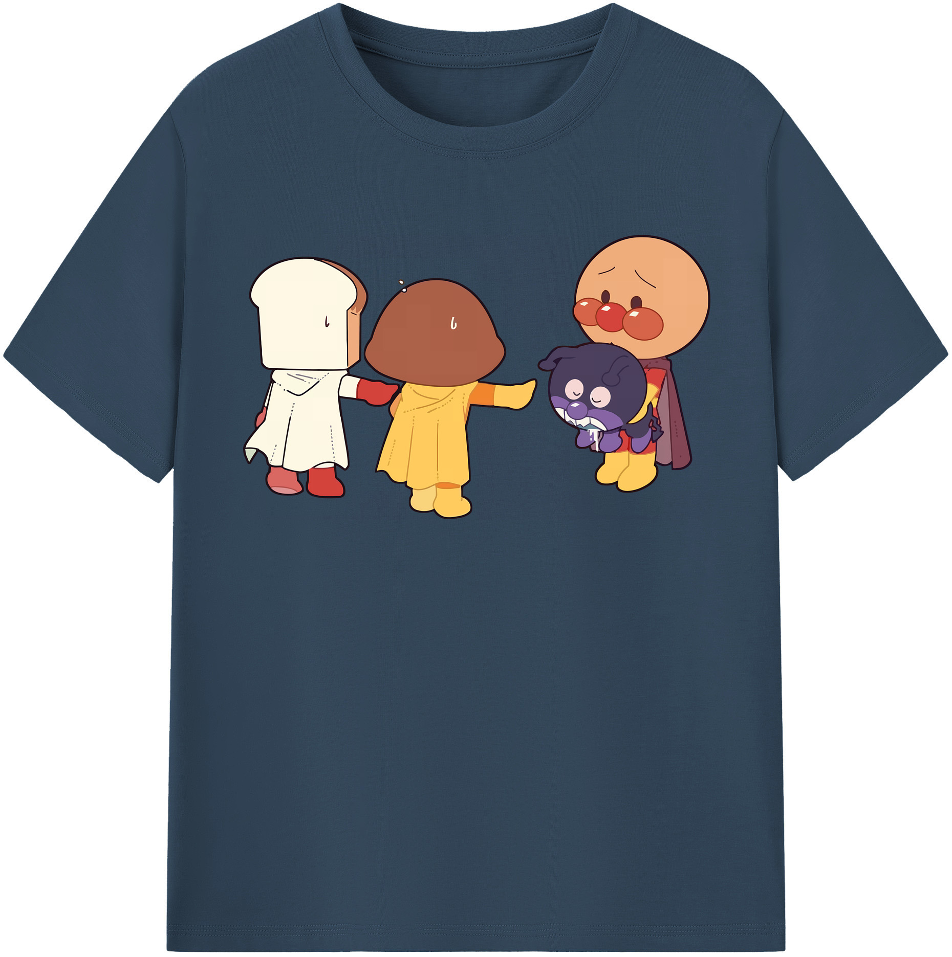 （画像用） アンパンマン Anpanman レディースカジュアルプリントTシャツ（綿100％）