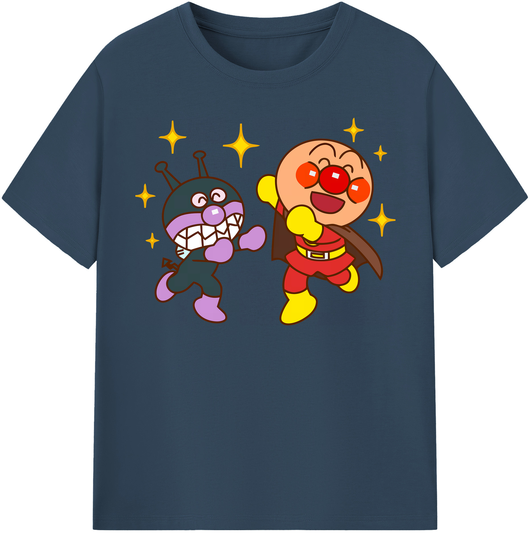 （画像用） アンパンマン Anpanman レディースカジュアルプリントTシャツ（綿100％）