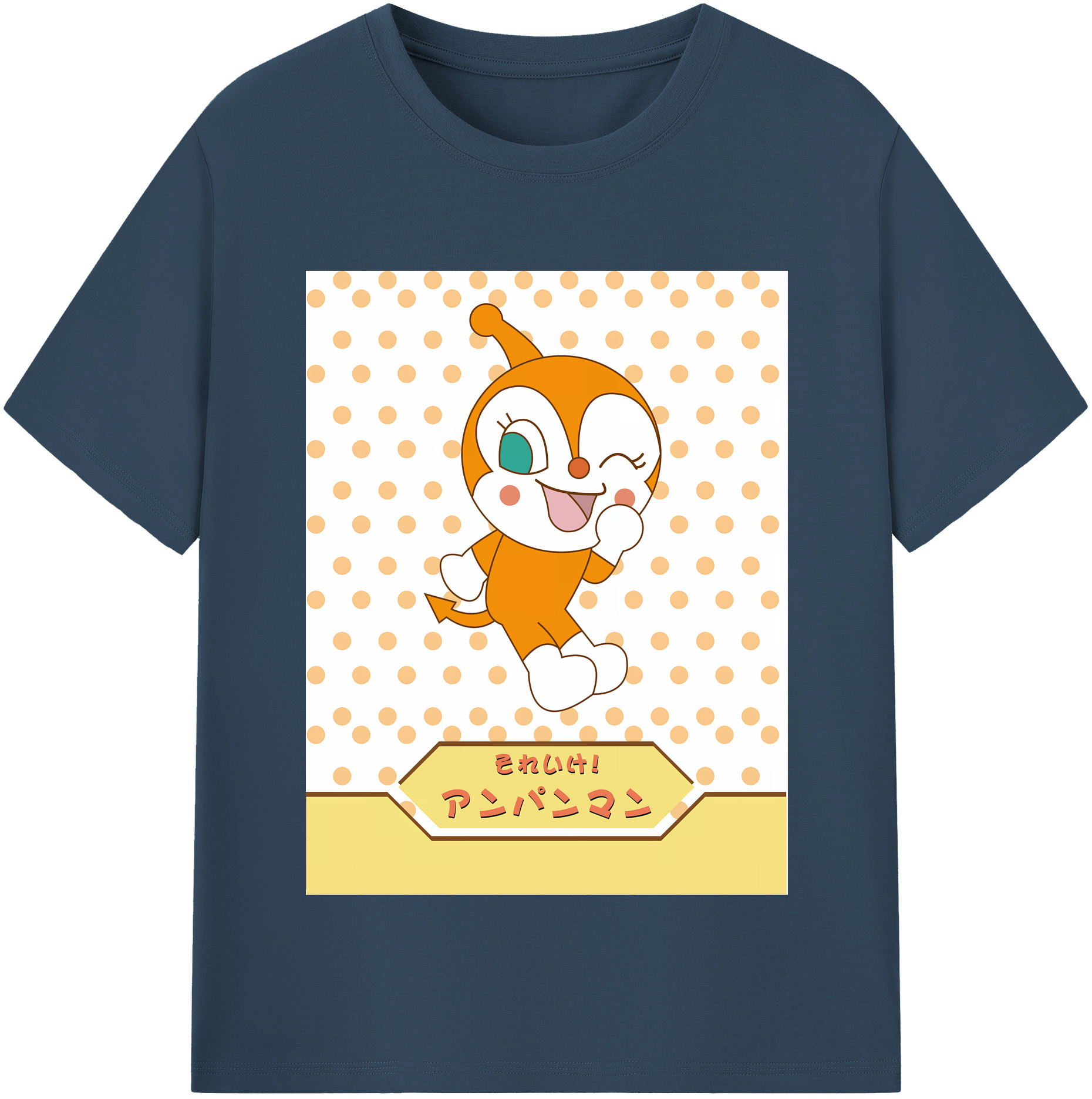 （画像用） アンパンマン Anpanman レディースカジュアルプリントTシャツ（綿100％）