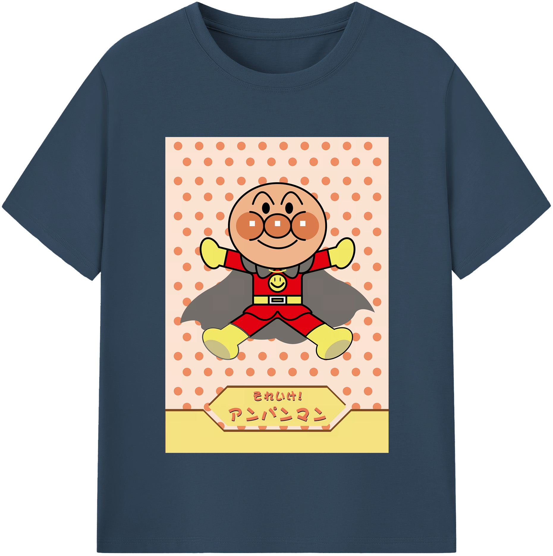 （画像用） アンパンマン Anpanman レディースカジュアルプリントTシャツ（綿100％）
