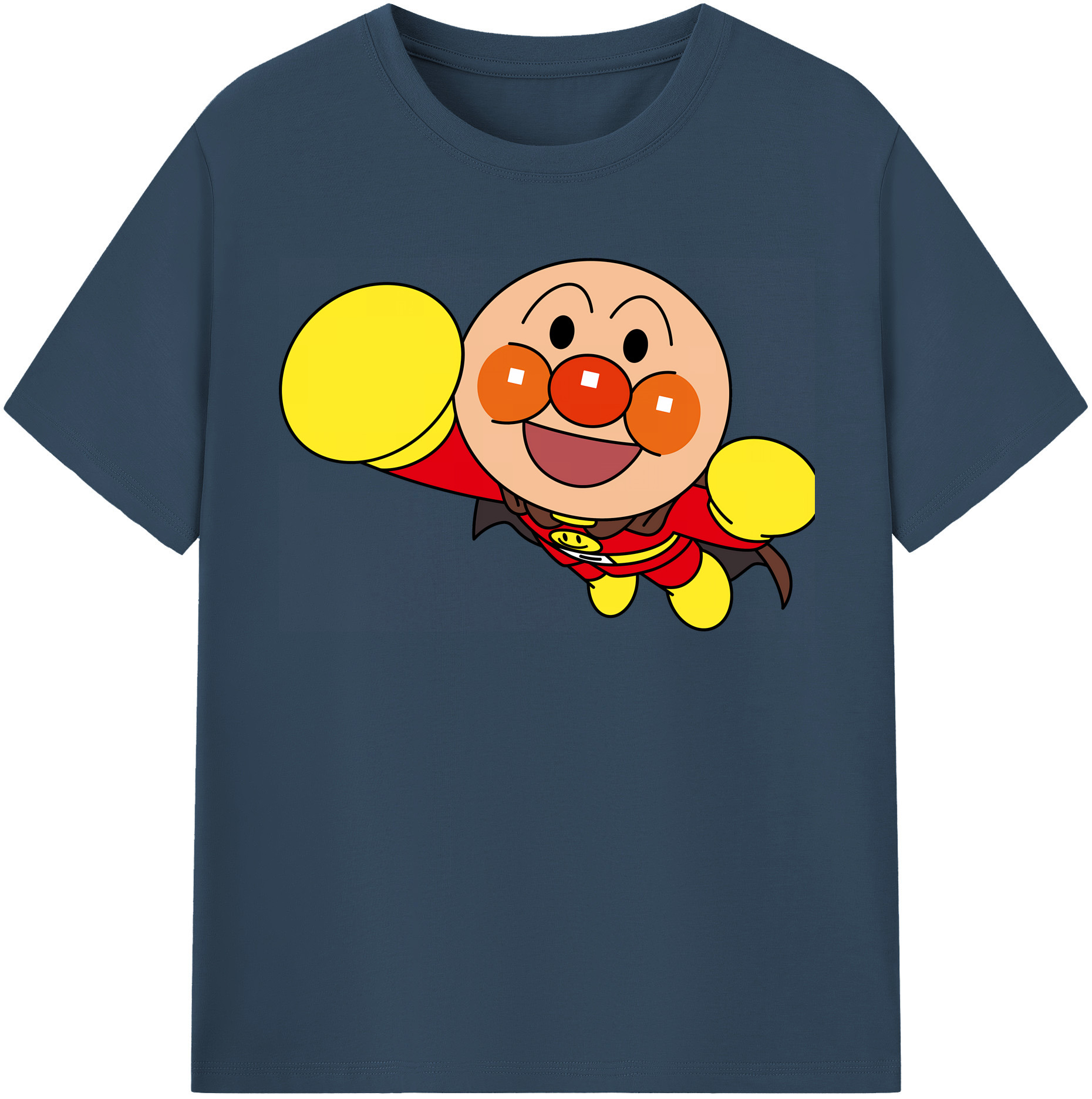 （画像用） アンパンマン Anpanman レディースカジュアルプリントTシャツ（綿100％）