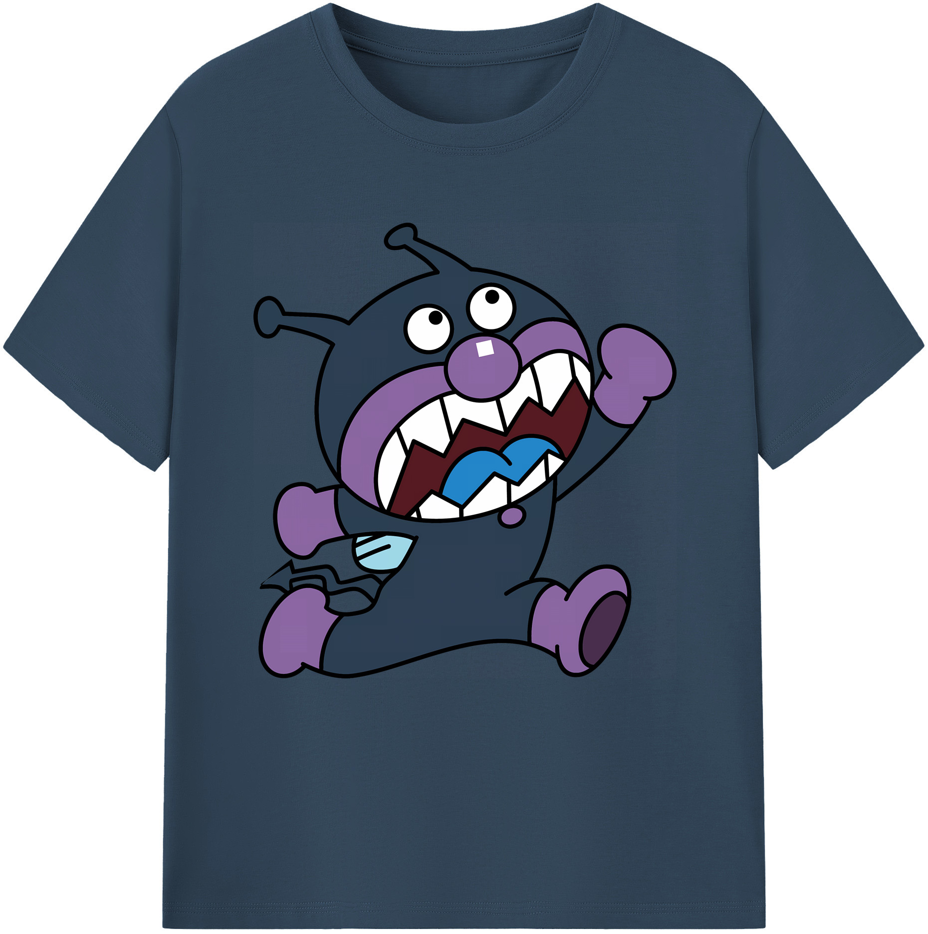 （画像用） アンパンマン Anpanman レディースカジュアルプリントTシャツ（綿100％）