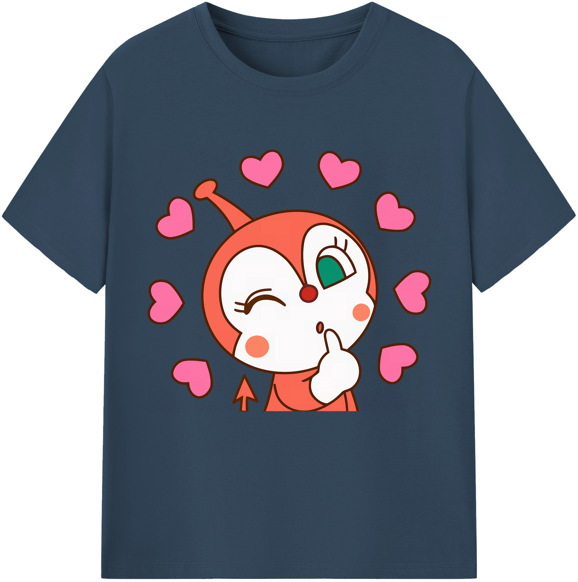 （画像用） アンパンマン Anpanman レディースカジュアルプリントTシャツ（綿100％）