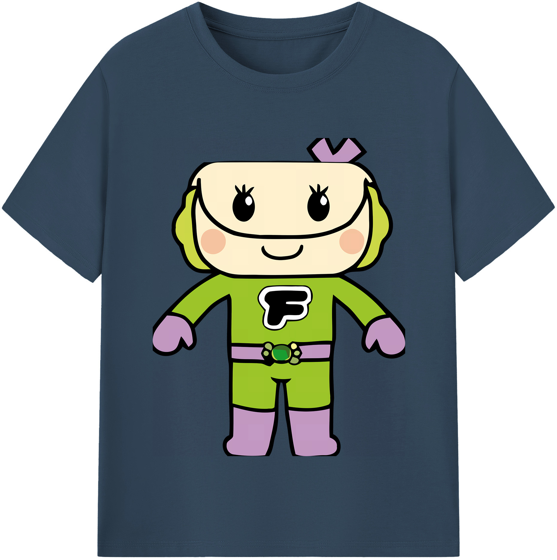 （画像用） アンパンマン Anpanman レディースカジュアルプリントTシャツ（綿100％）