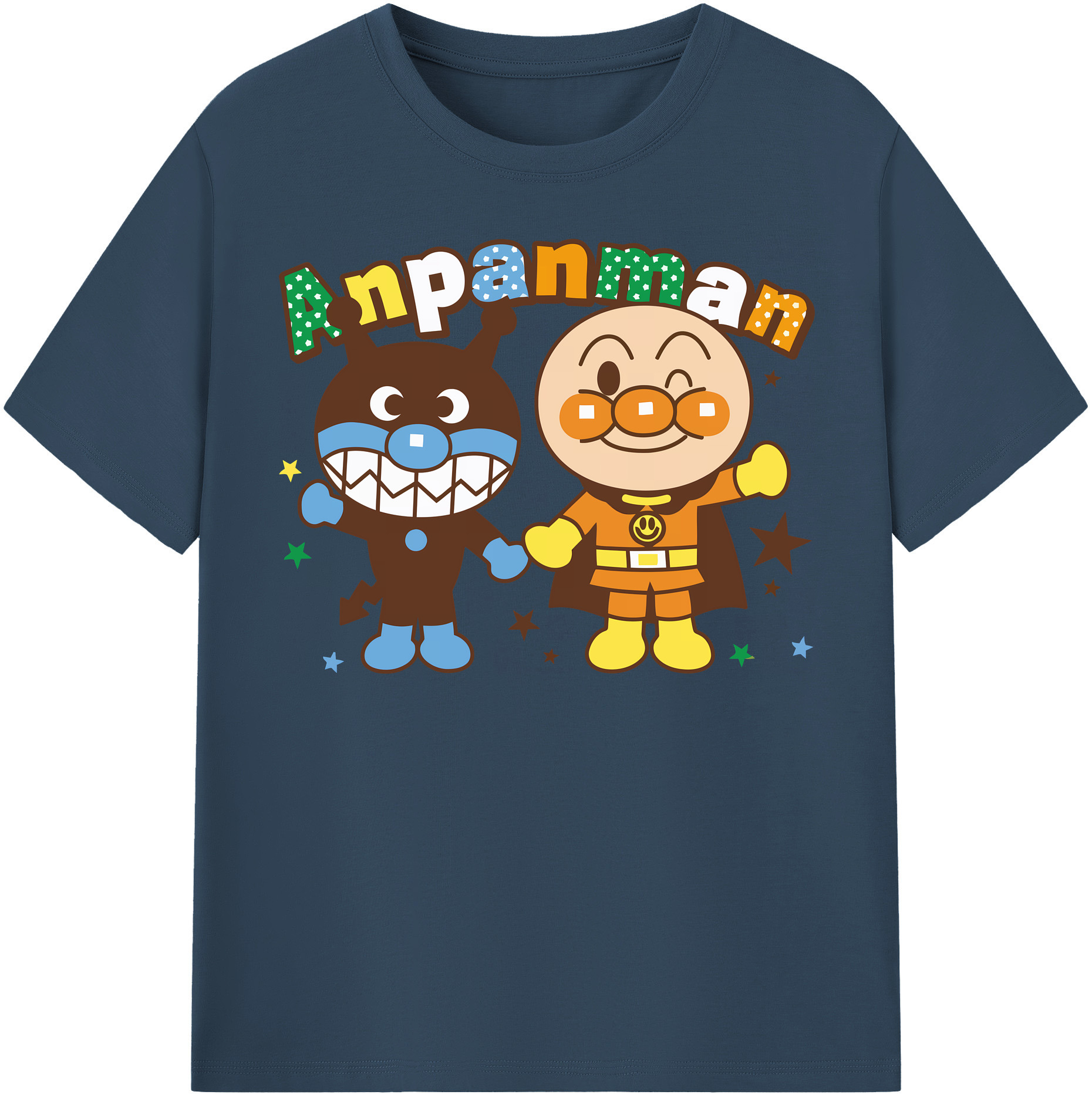 （画像用） アンパンマン Anpanman レディースカジュアルプリントTシャツ（綿100％）