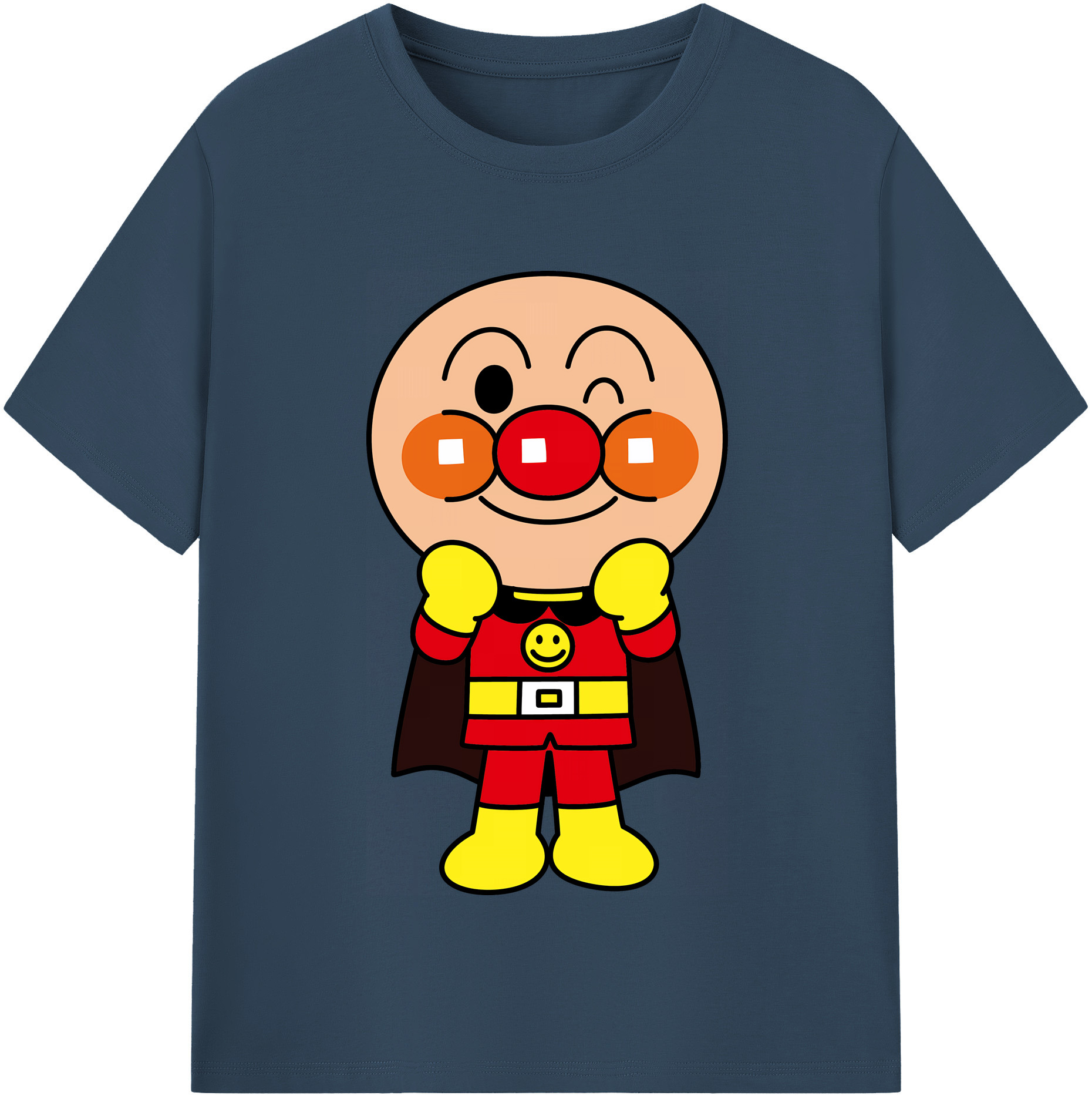 （画像用） アンパンマン Anpanman レディースカジュアルプリントTシャツ（綿100％）