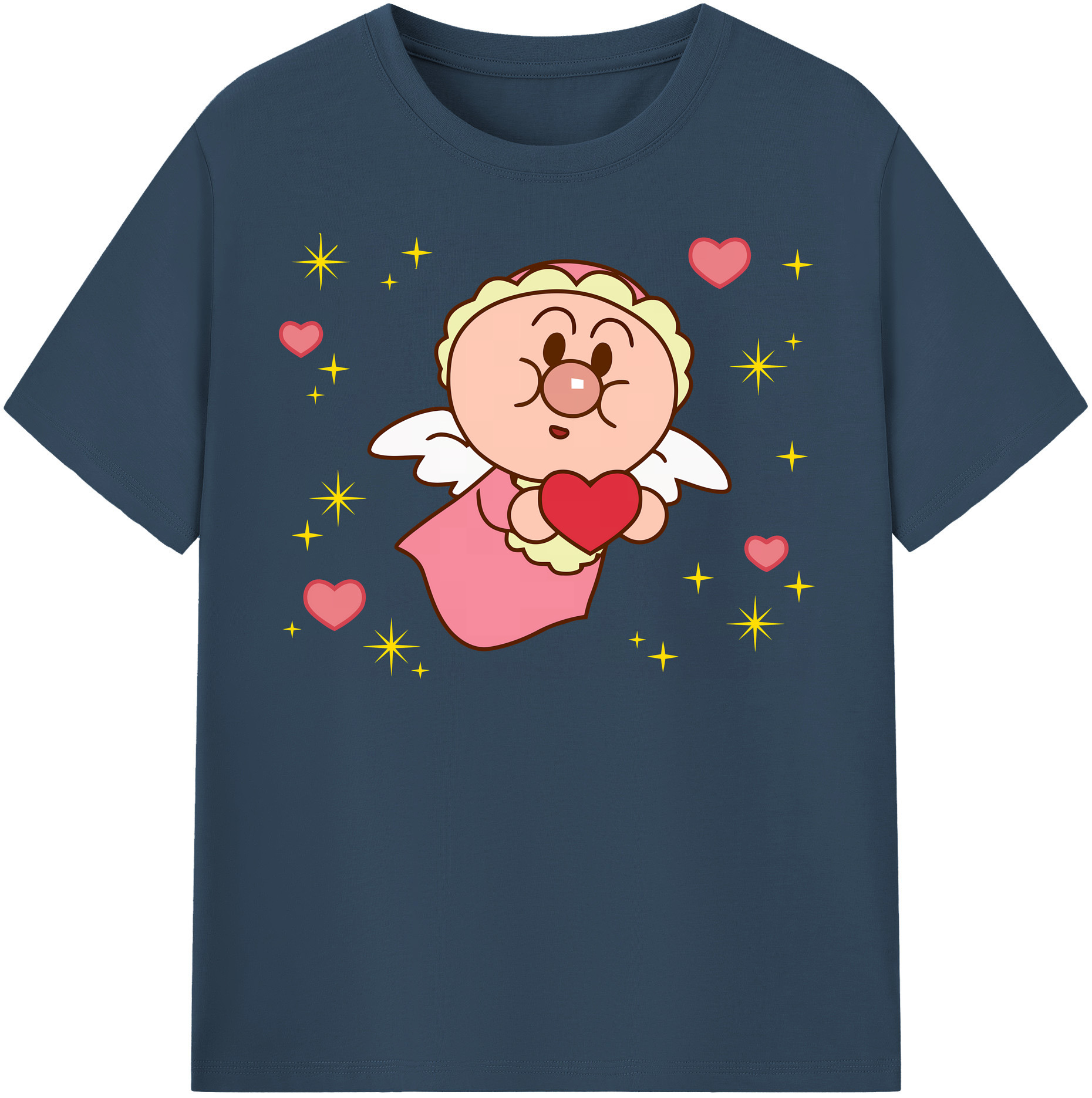 （画像用） アンパンマン Anpanman レディースカジュアルプリントTシャツ（綿100％）