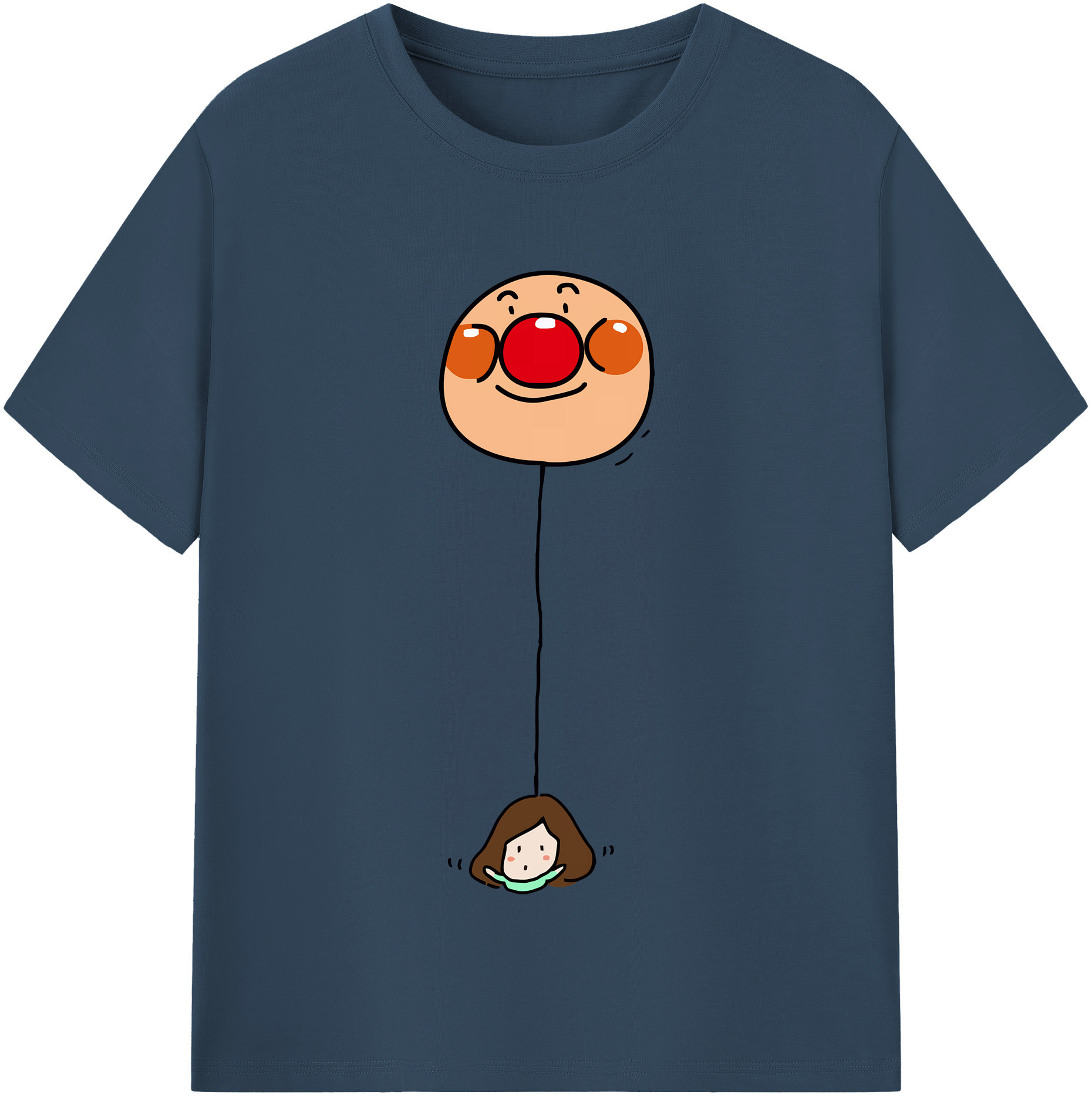 （画像用） アンパンマン Anpanman レディースカジュアルプリントTシャツ（綿100％）