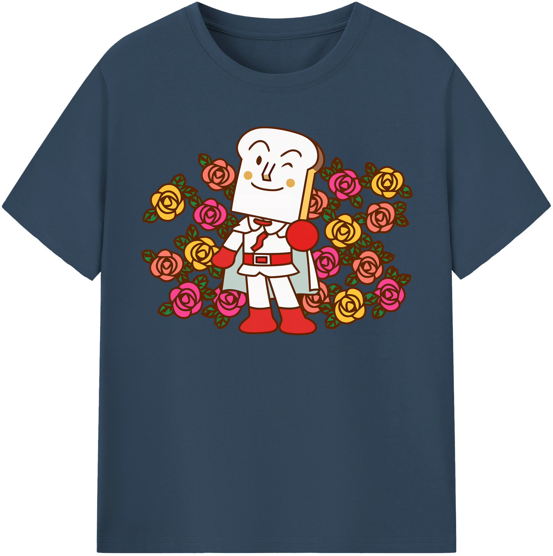 （画像用） アンパンマン Anpanman レディースカジュアルプリントTシャツ（綿100％）