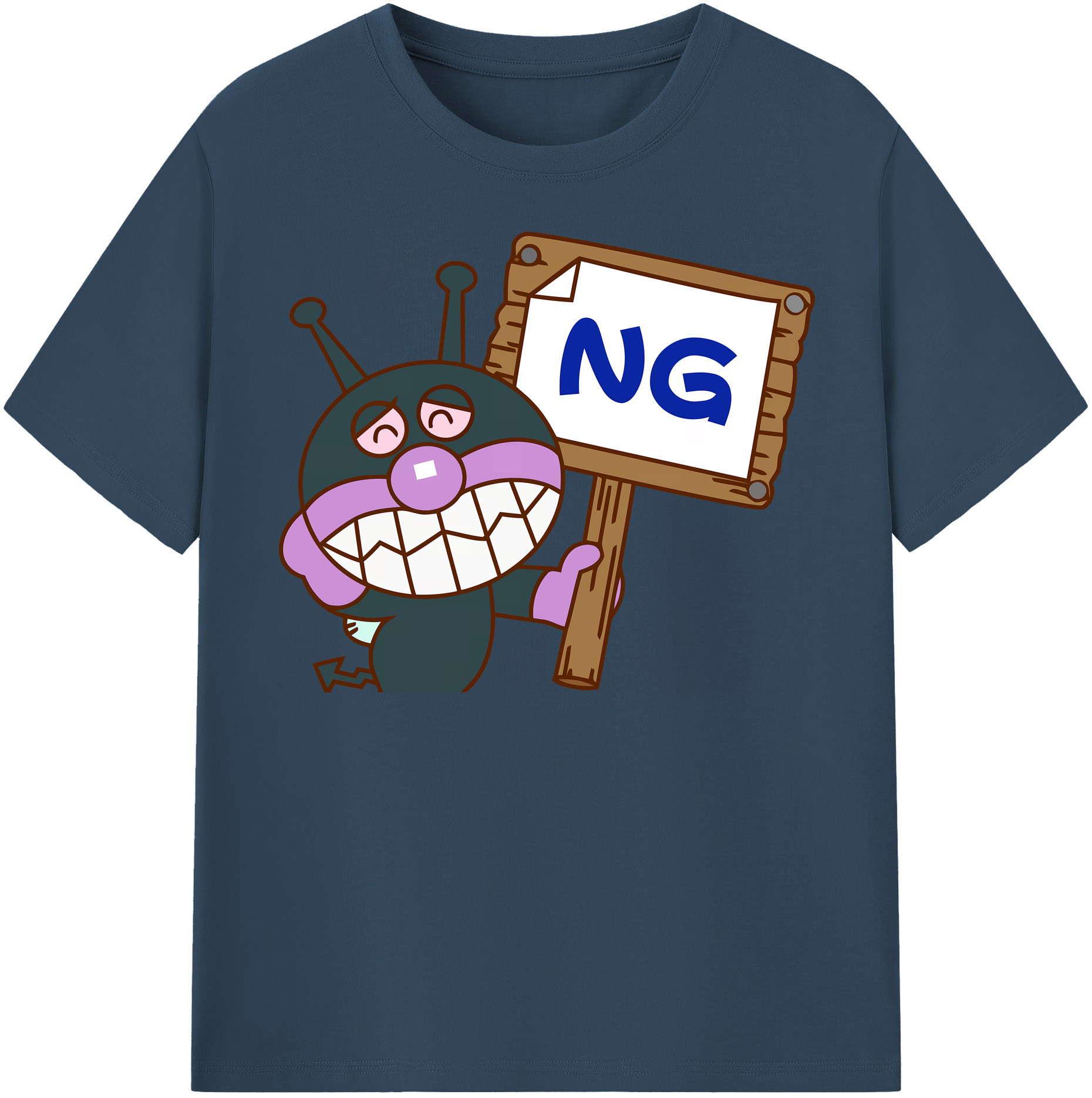 （画像用） アンパンマン Anpanman レディースカジュアルプリントTシャツ（綿100％）