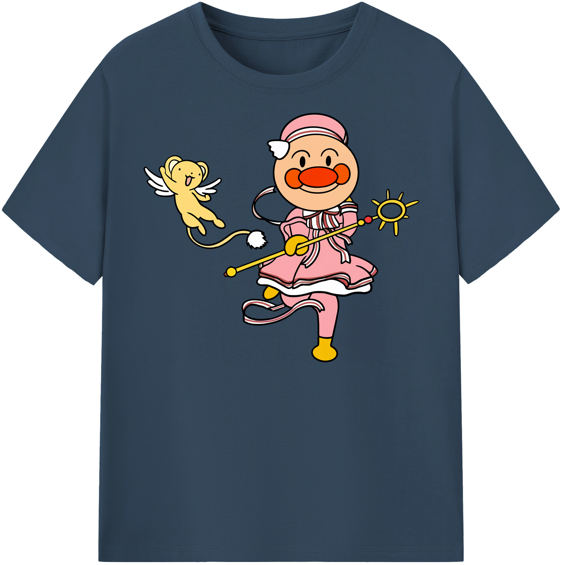 （画像用） アンパンマン Anpanman レディースカジュアルプリントTシャツ（綿100％）