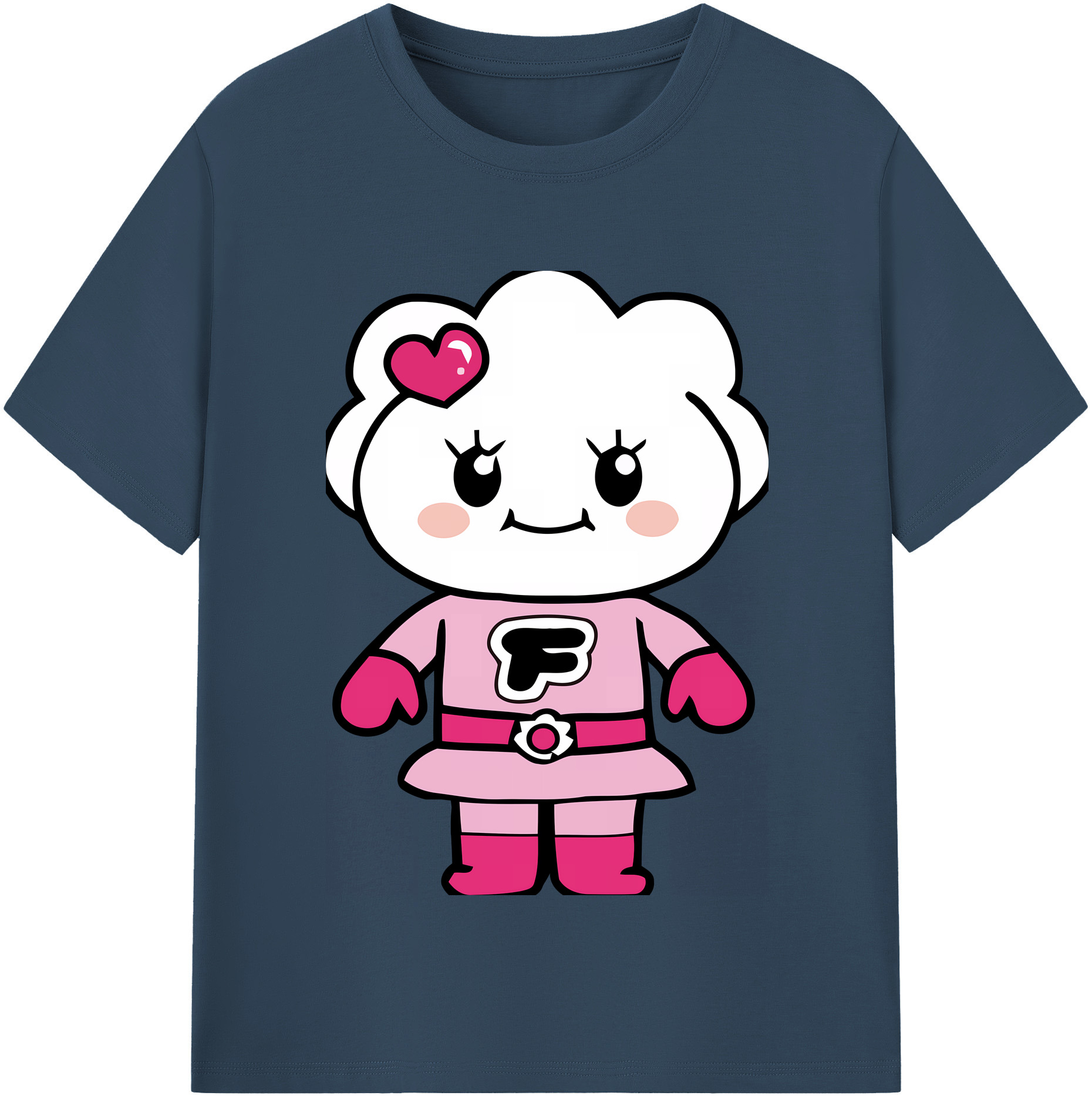 （画像用） アンパンマン Anpanman レディースカジュアルプリントTシャツ（綿100％）