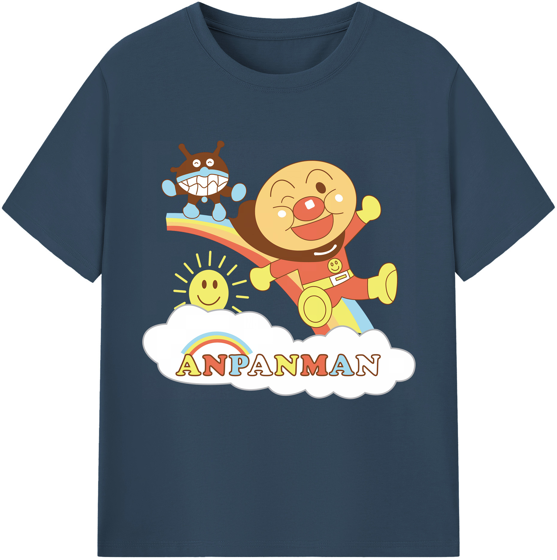 （画像用） アンパンマン Anpanman レディースカジュアルプリントTシャツ（綿100％）