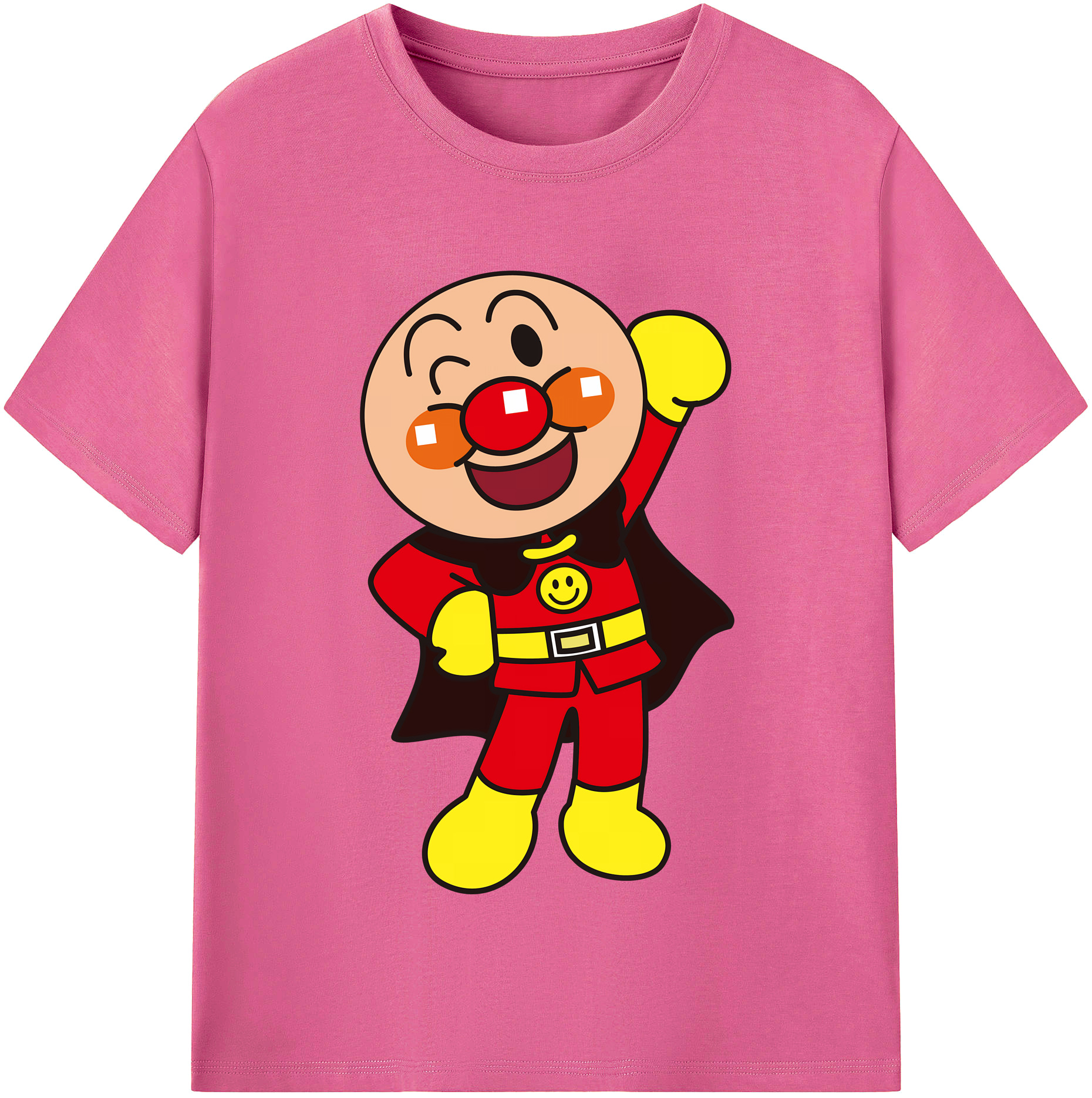 （画像用） アンパンマン Anpanman レディースカジュアルプリントTシャツ（綿100％）