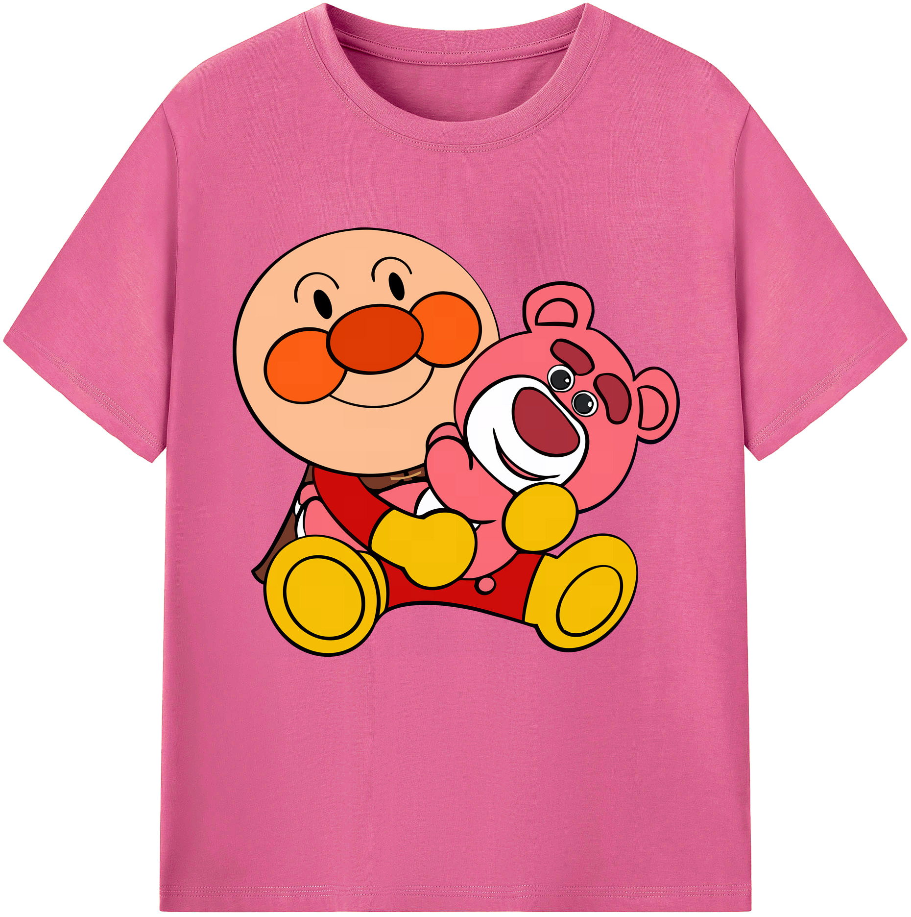 （画像用） アンパンマン Anpanman レディースカジュアルプリントTシャツ（綿100％）