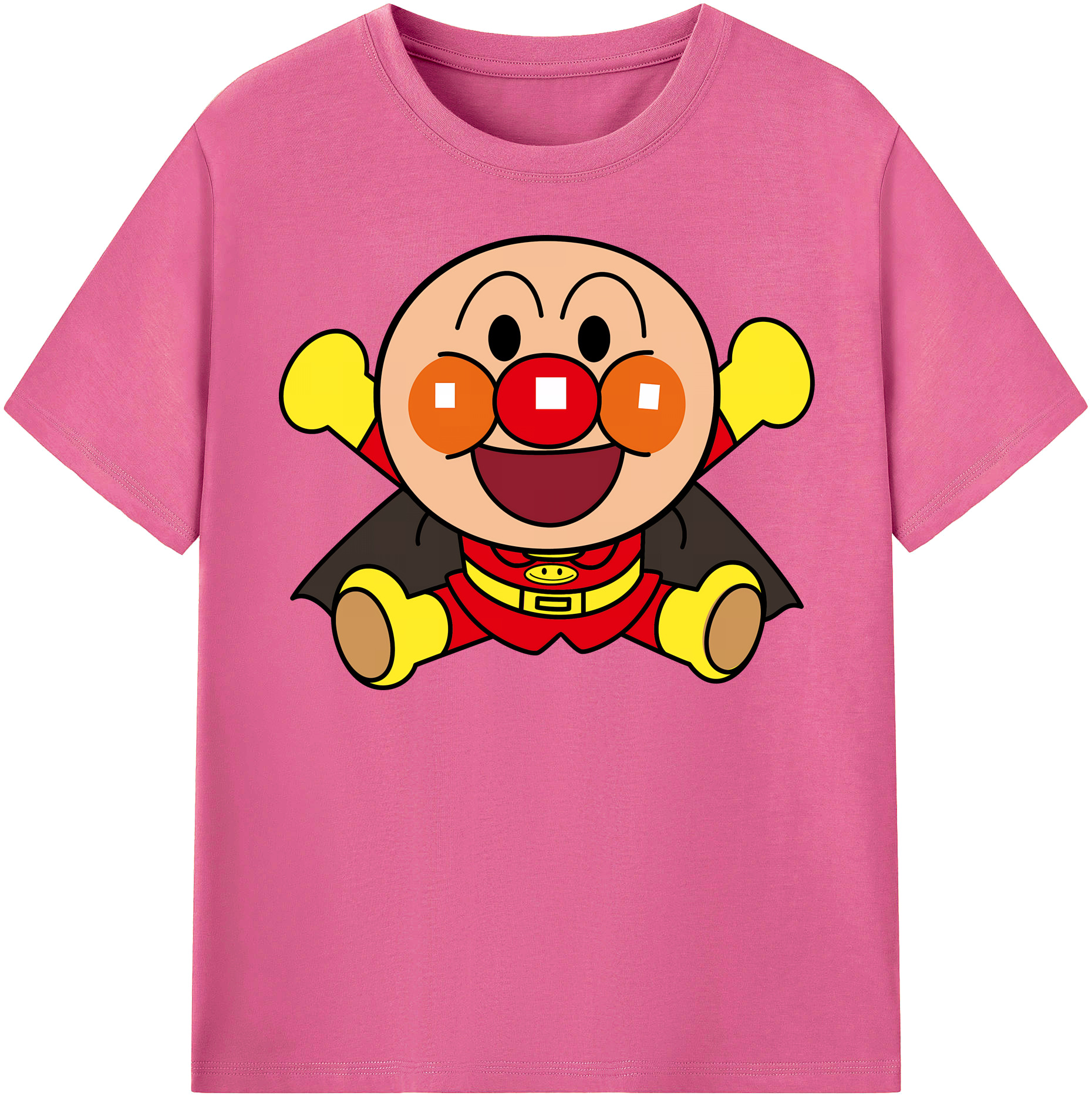 （画像用） アンパンマン Anpanman レディースカジュアルプリントTシャツ（綿100％）