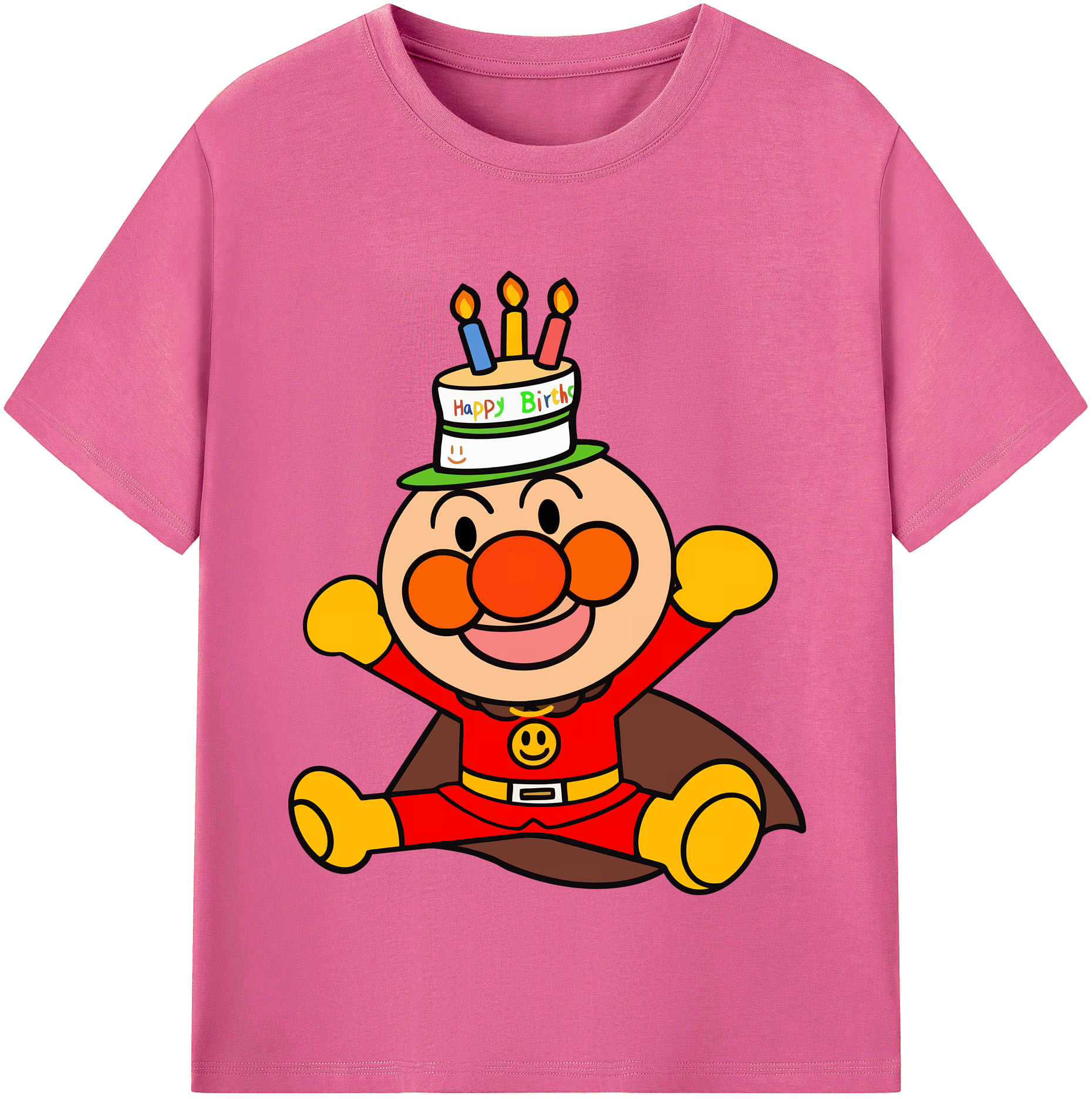 （画像用） アンパンマン Anpanman レディースカジュアルプリントTシャツ（綿100％）