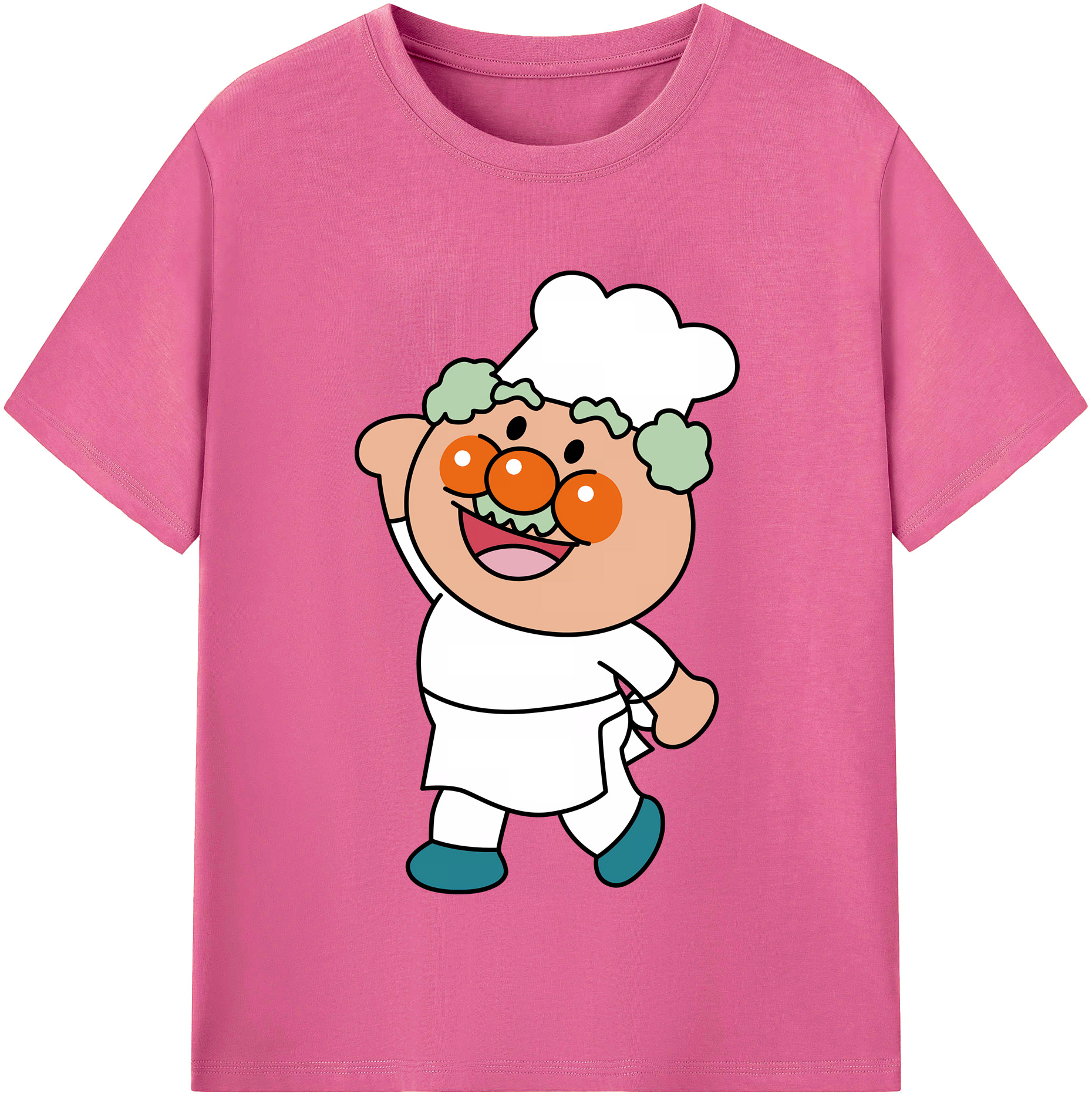 （画像用） アンパンマン Anpanman レディースカジュアルプリントTシャツ（綿100％）