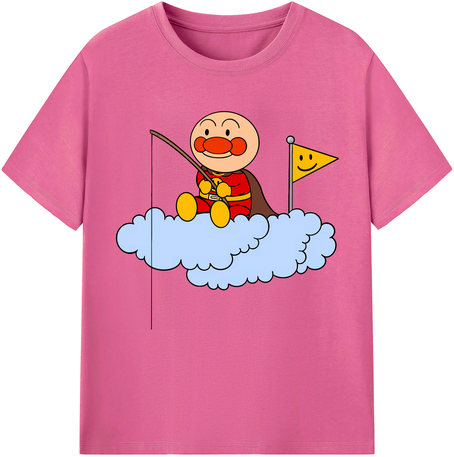 （画像用） アンパンマン Anpanman レディースカジュアルプリントTシャツ（綿100％）