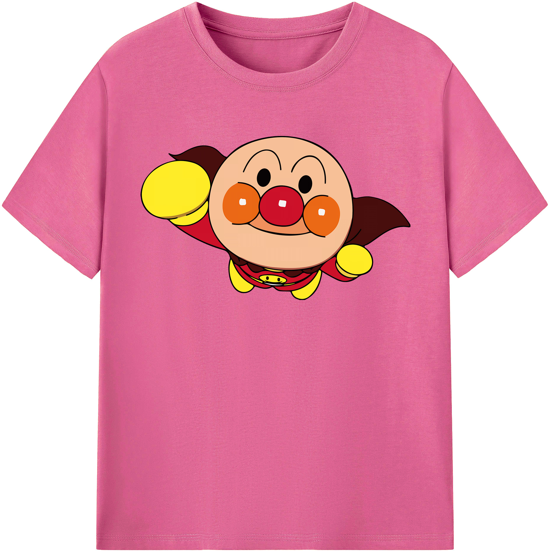 （画像用） アンパンマン Anpanman レディースカジュアルプリントTシャツ（綿100％）