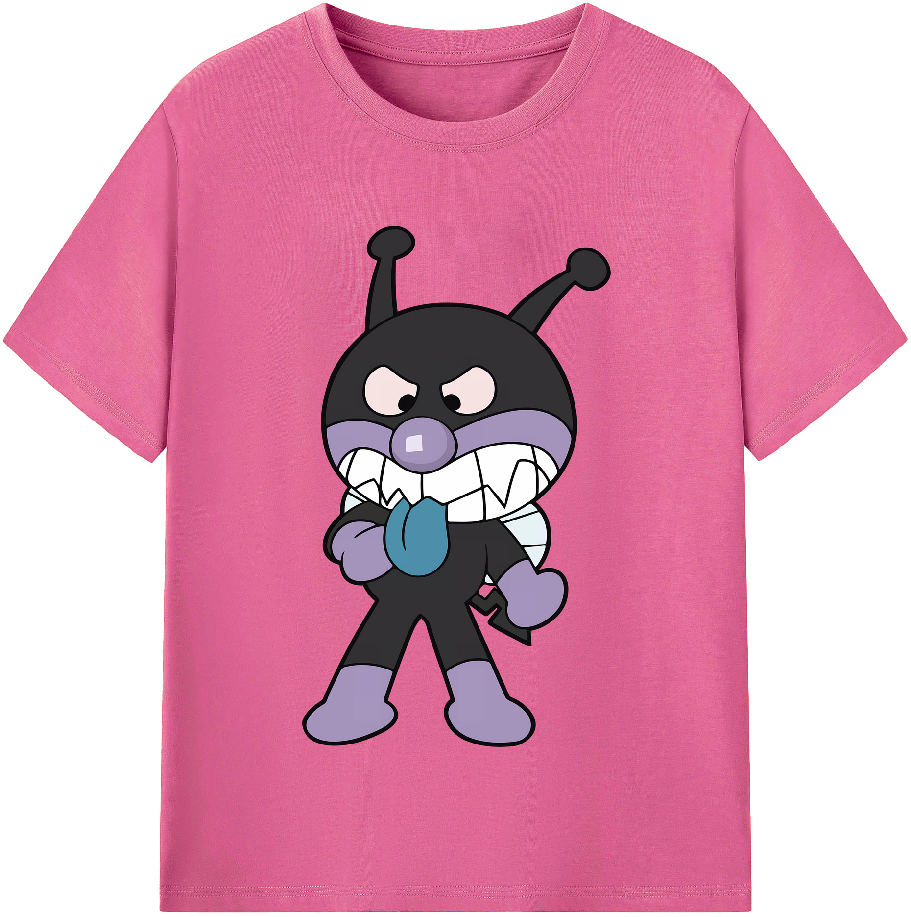 （画像用） アンパンマン Anpanman レディースカジュアルプリントTシャツ（綿100％）