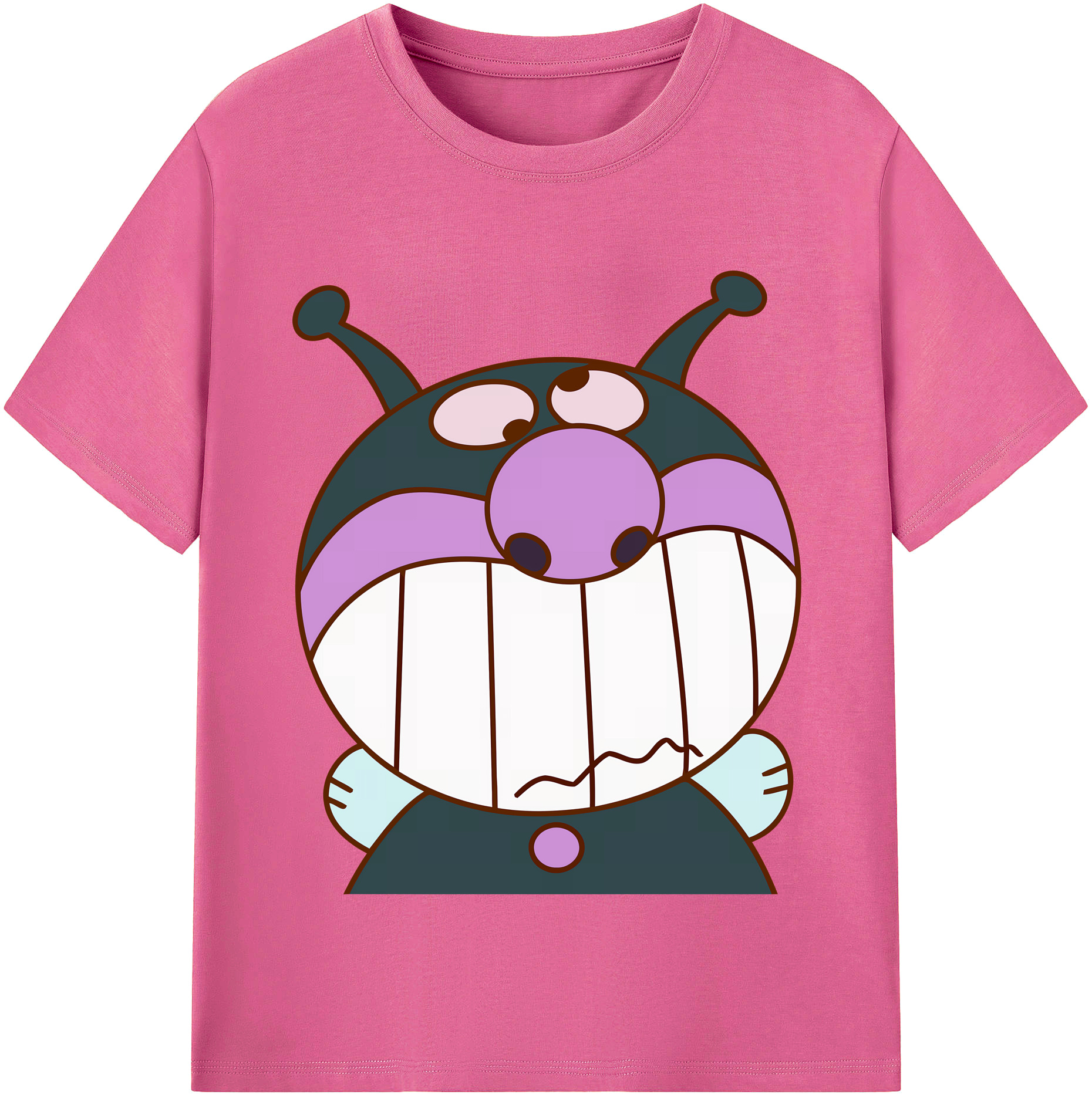 （画像用） アンパンマン Anpanman レディースカジュアルプリントTシャツ（綿100％）
