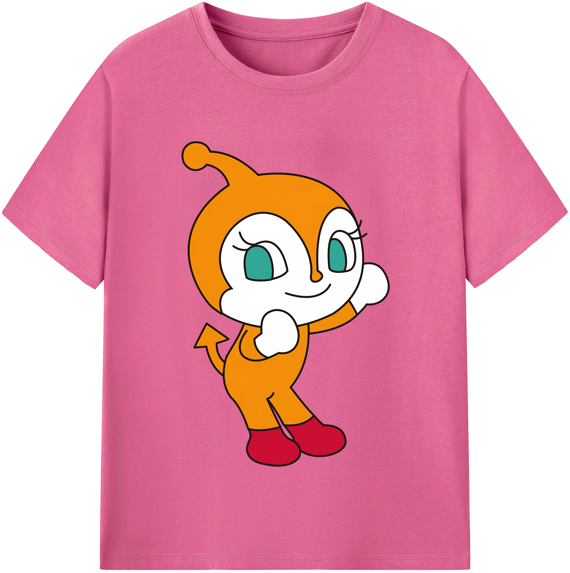（画像用） アンパンマン Anpanman レディースカジュアルプリントTシャツ（綿100％）