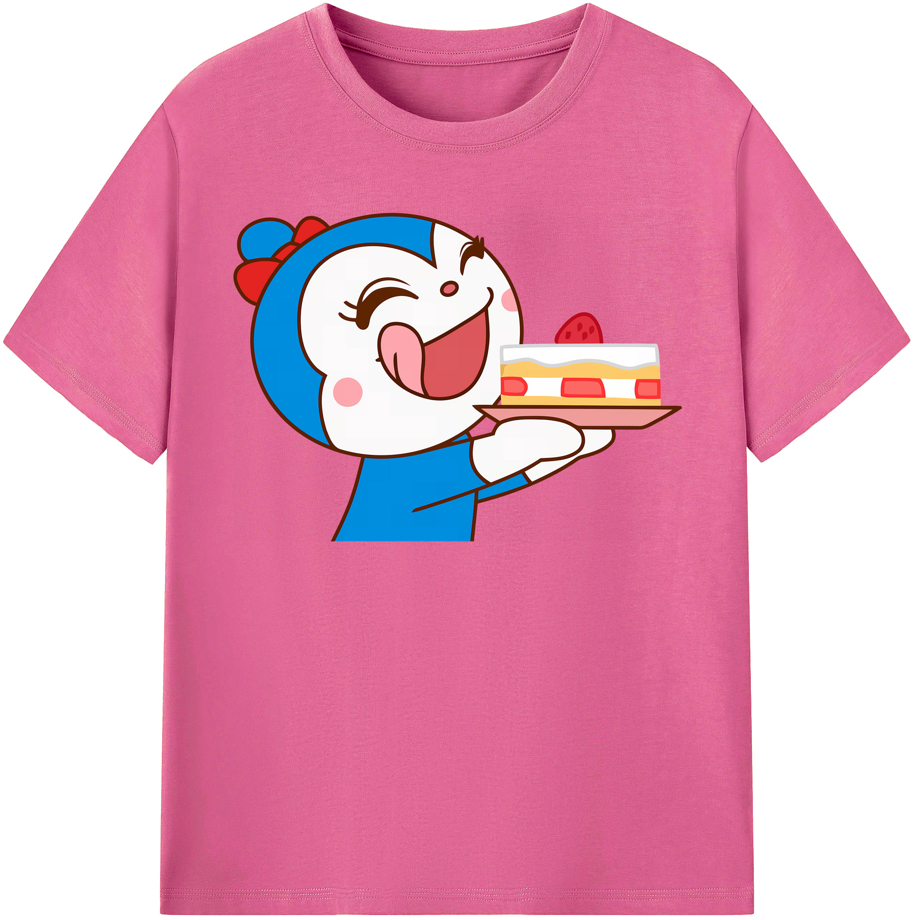 （画像用） アンパンマン Anpanman レディースカジュアルプリントTシャツ（綿100％）