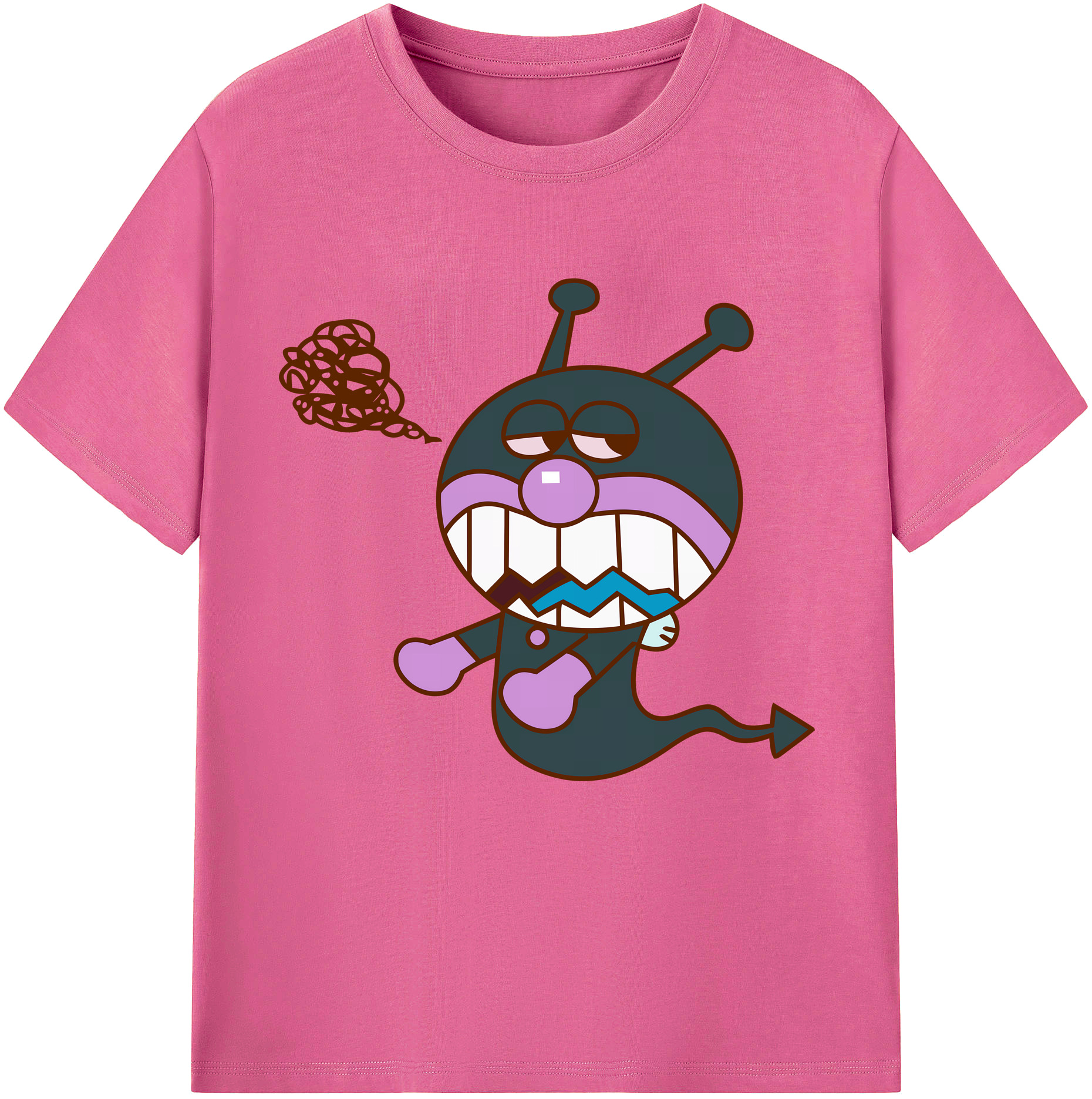 （画像用） アンパンマン Anpanman レディースカジュアルプリントTシャツ（綿100％）