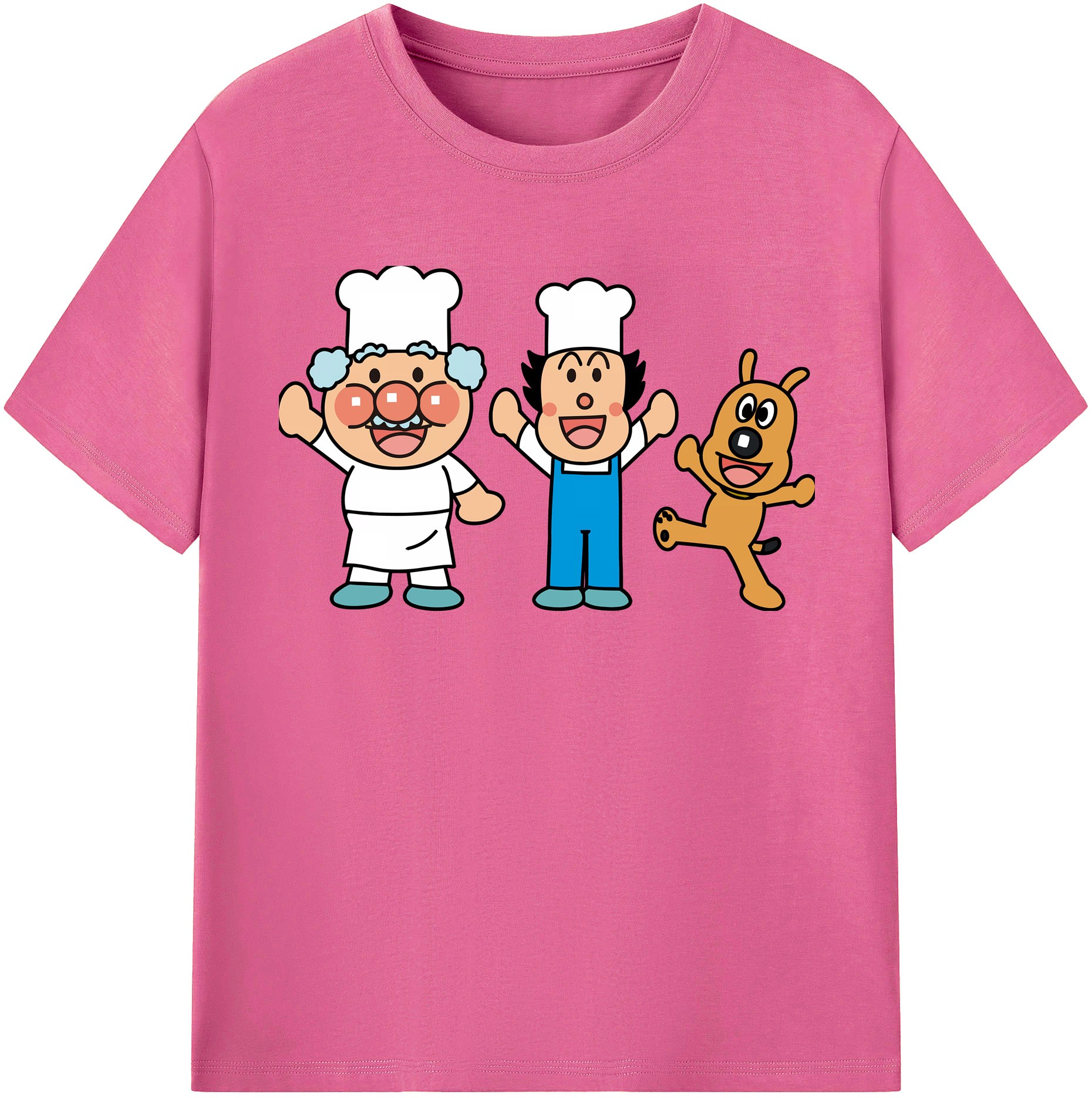 （画像用） アンパンマン Anpanman レディースカジュアルプリントTシャツ（綿100％）
