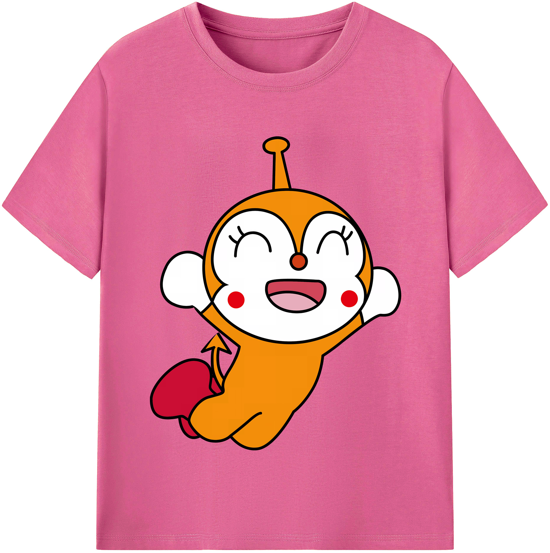 （画像用） アンパンマン Anpanman レディースカジュアルプリントTシャツ（綿100％）