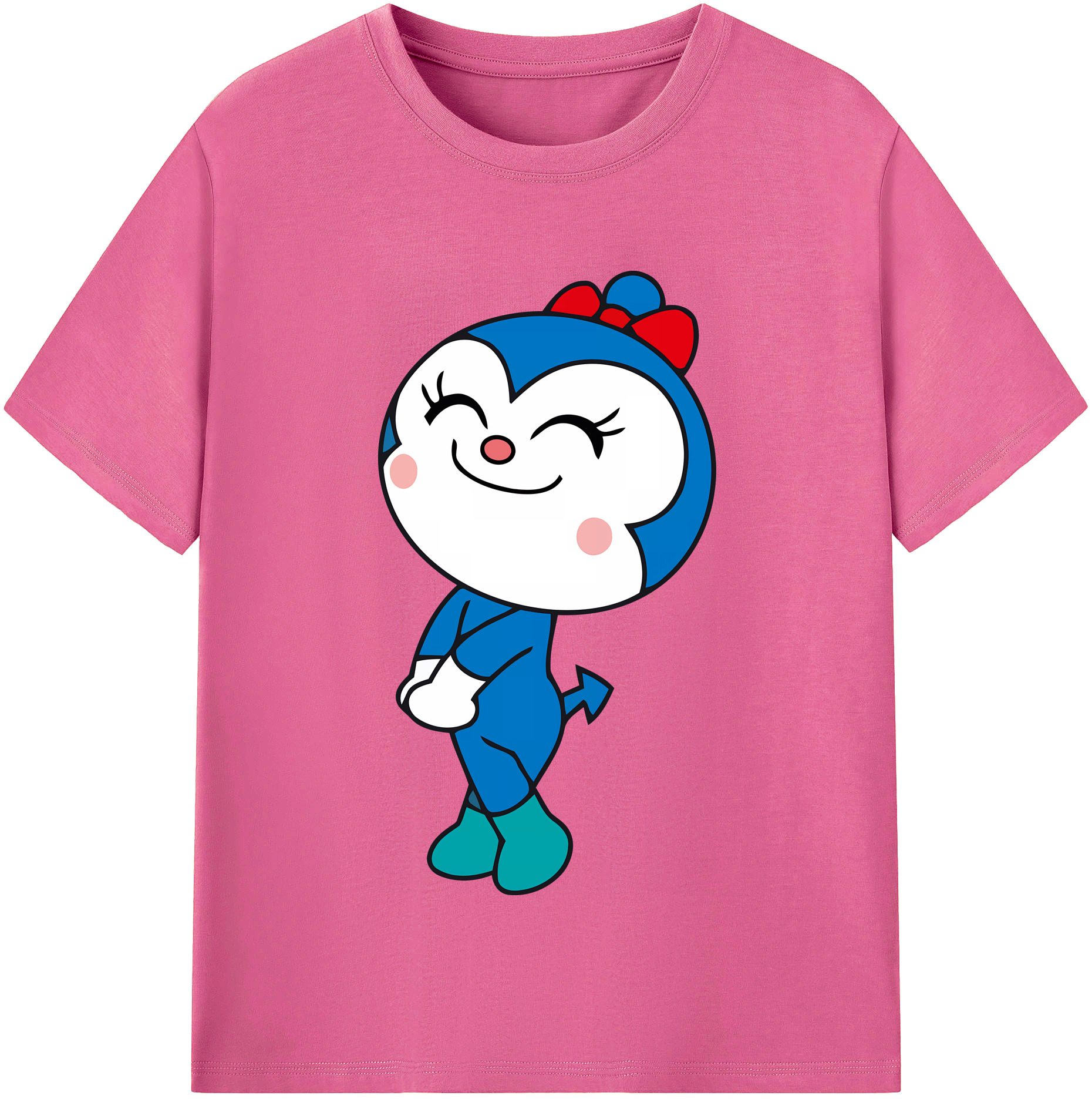 （画像用） アンパンマン Anpanman レディースカジュアルプリントTシャツ（綿100％）