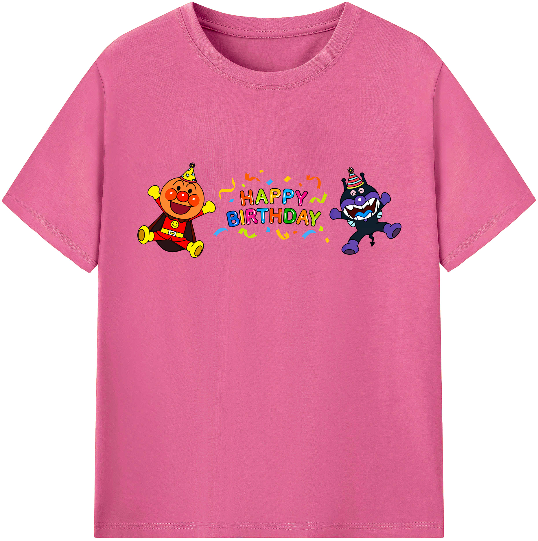 （画像用） アンパンマン Anpanman レディースカジュアルプリントTシャツ（綿100％）