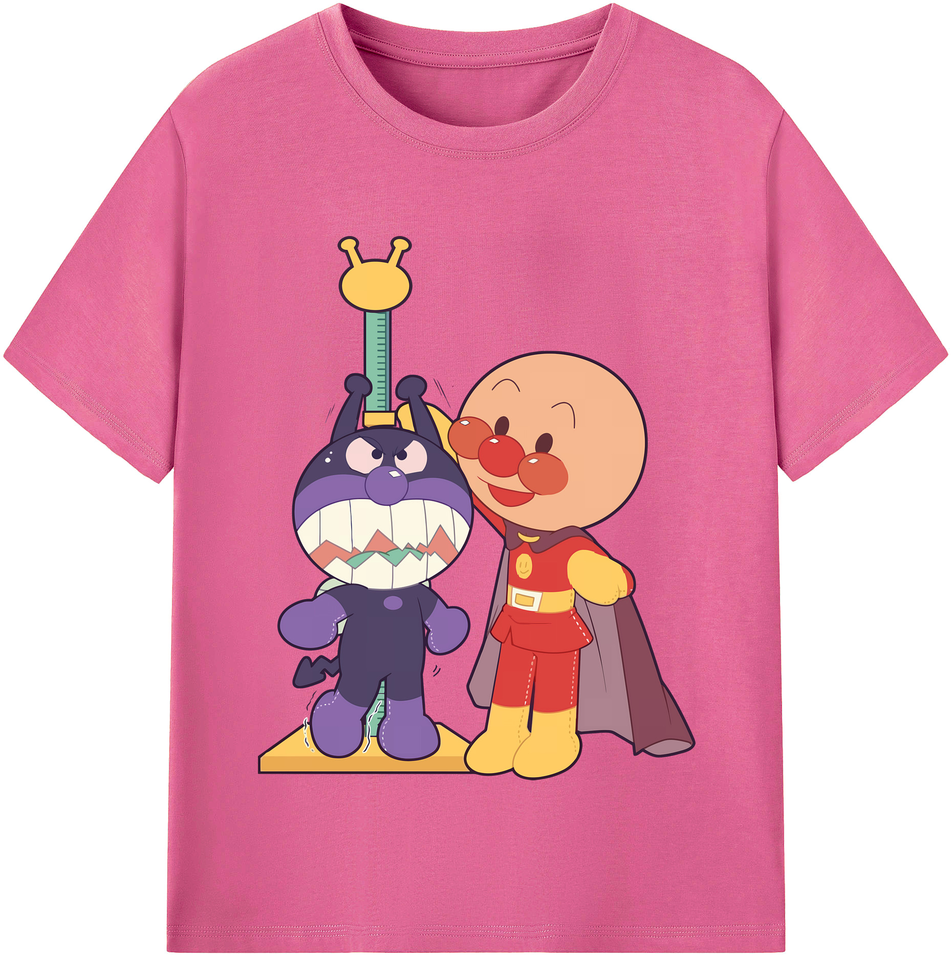 （画像用） アンパンマン Anpanman レディースカジュアルプリントTシャツ（綿100％）