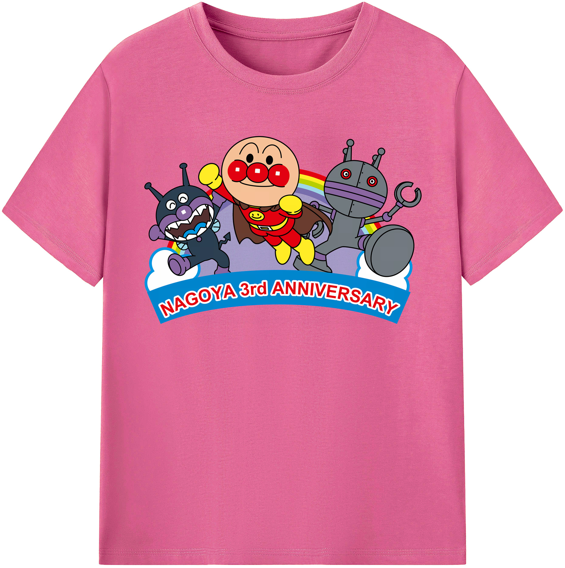 （画像用） アンパンマン Anpanman レディースカジュアルプリントTシャツ（綿100％）