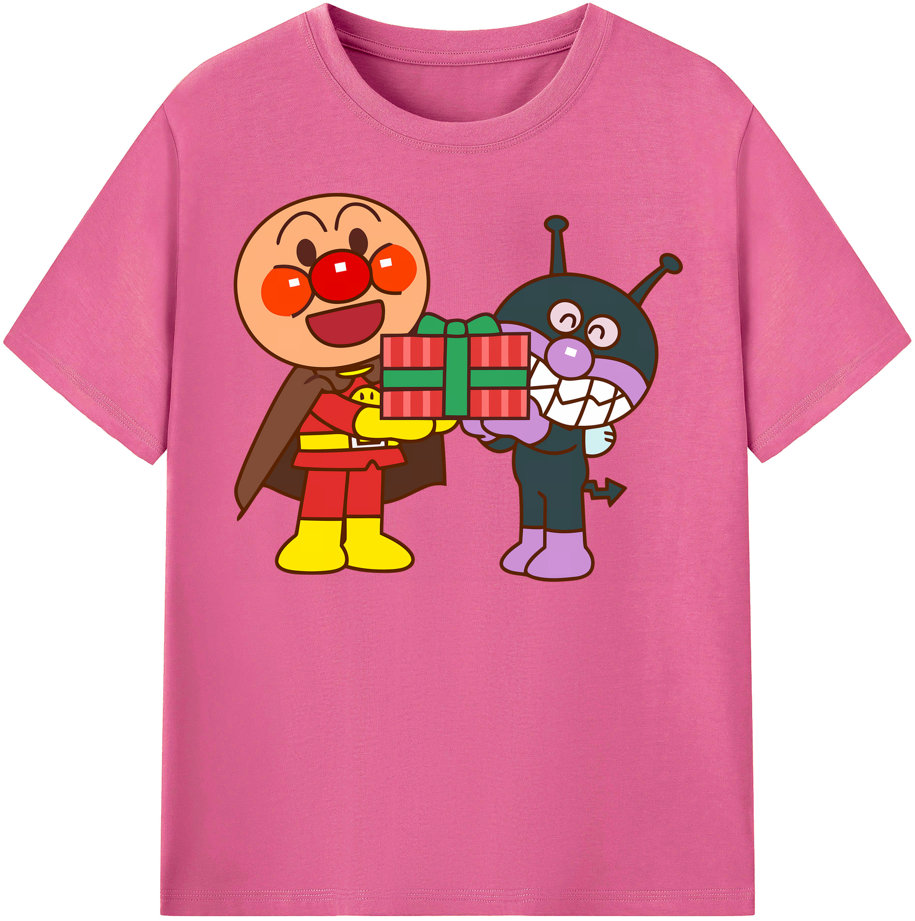 （画像用） アンパンマン Anpanman レディースカジュアルプリントTシャツ（綿100％）