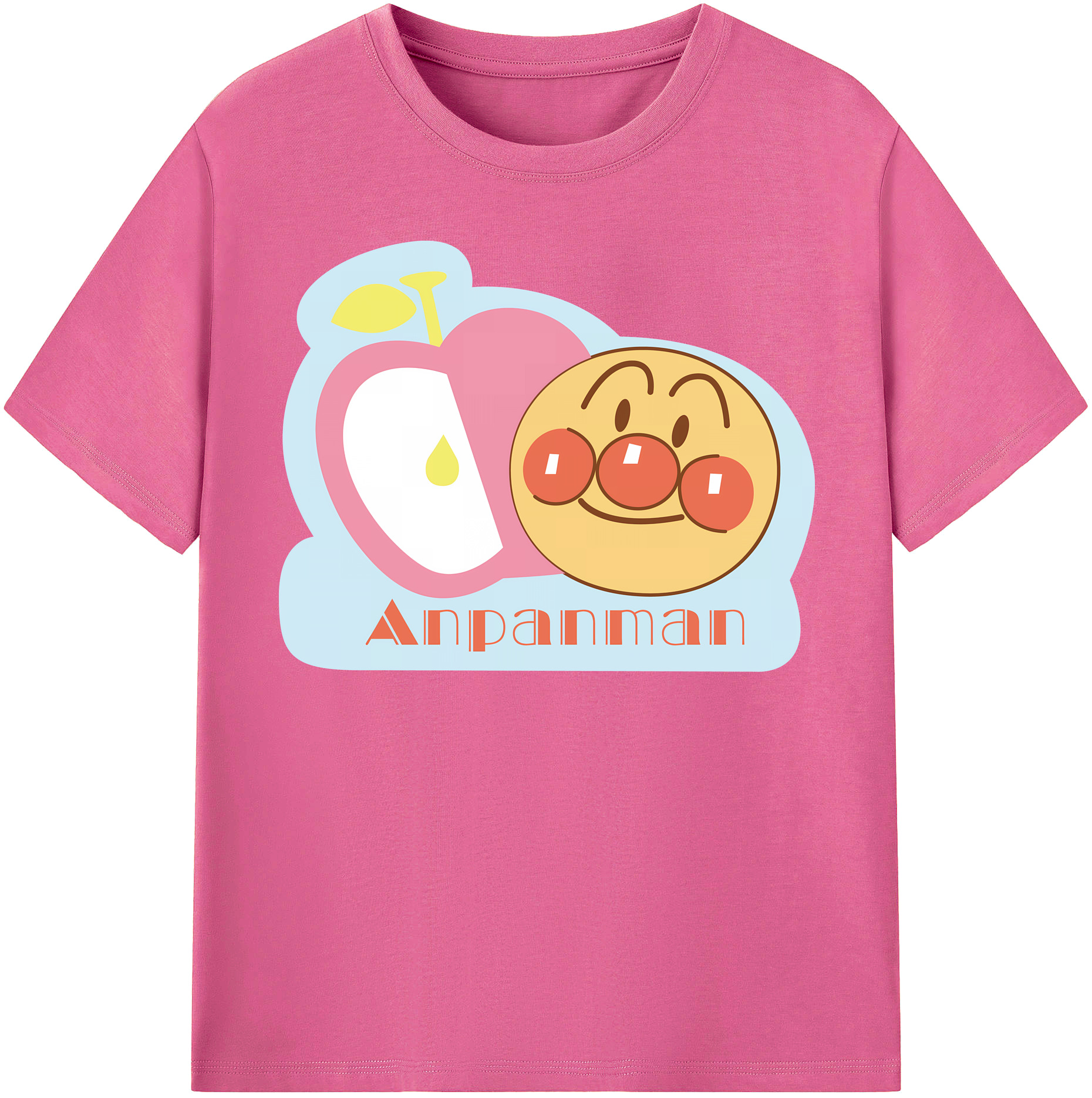 （画像用） アンパンマン Anpanman レディースカジュアルプリントTシャツ（綿100％）