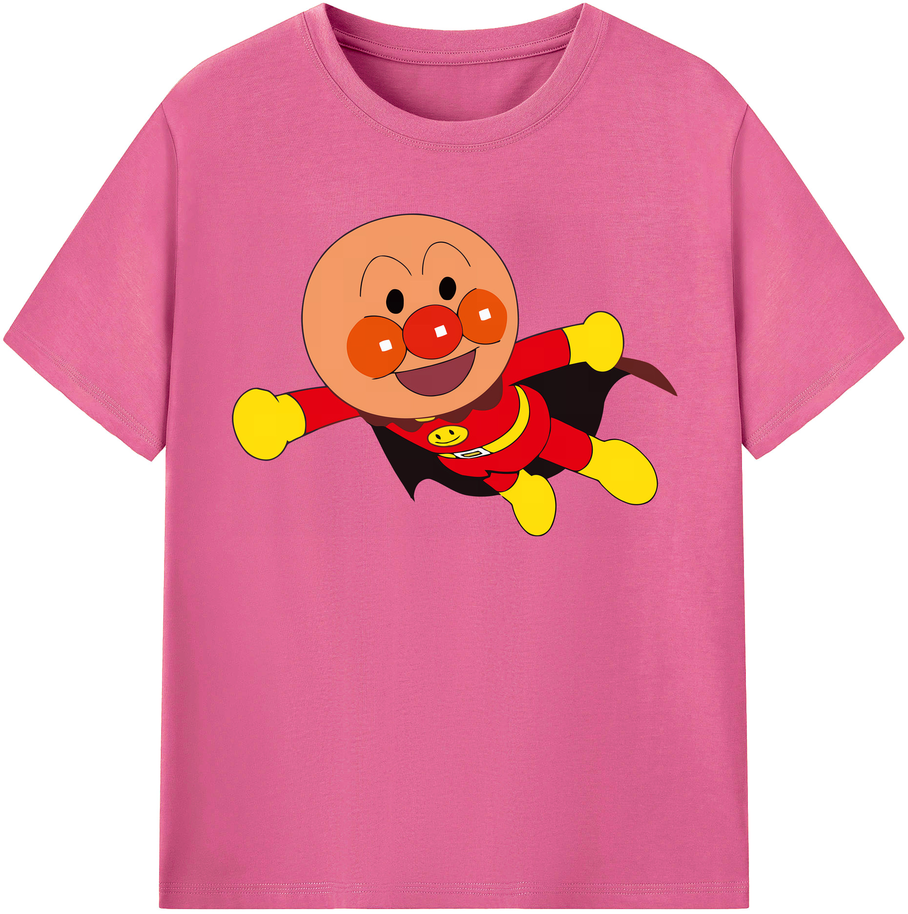 （画像用） アンパンマン Anpanman レディースカジュアルプリントTシャツ（綿100％）