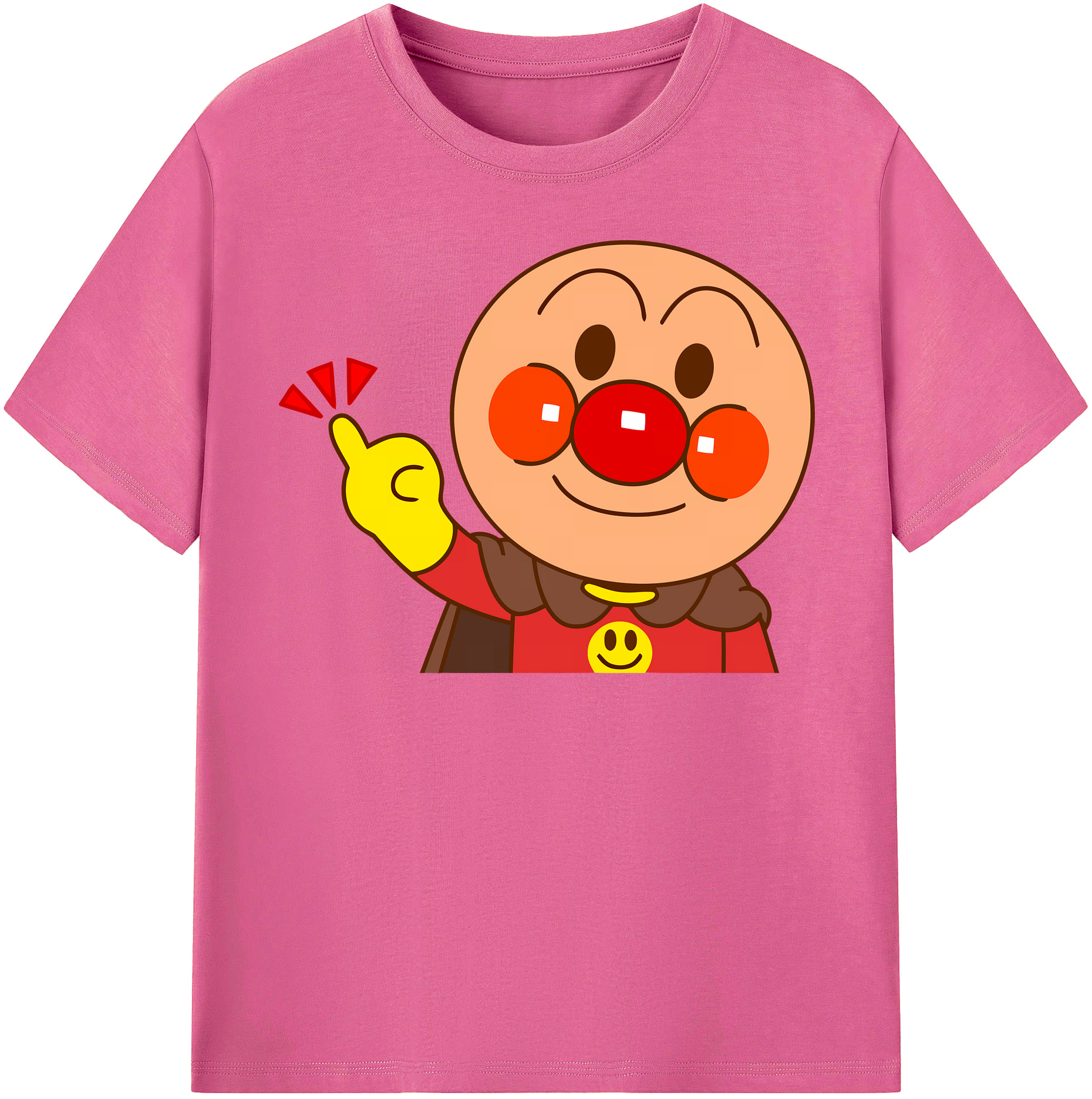 （画像用） アンパンマン Anpanman レディースカジュアルプリントTシャツ（綿100％）