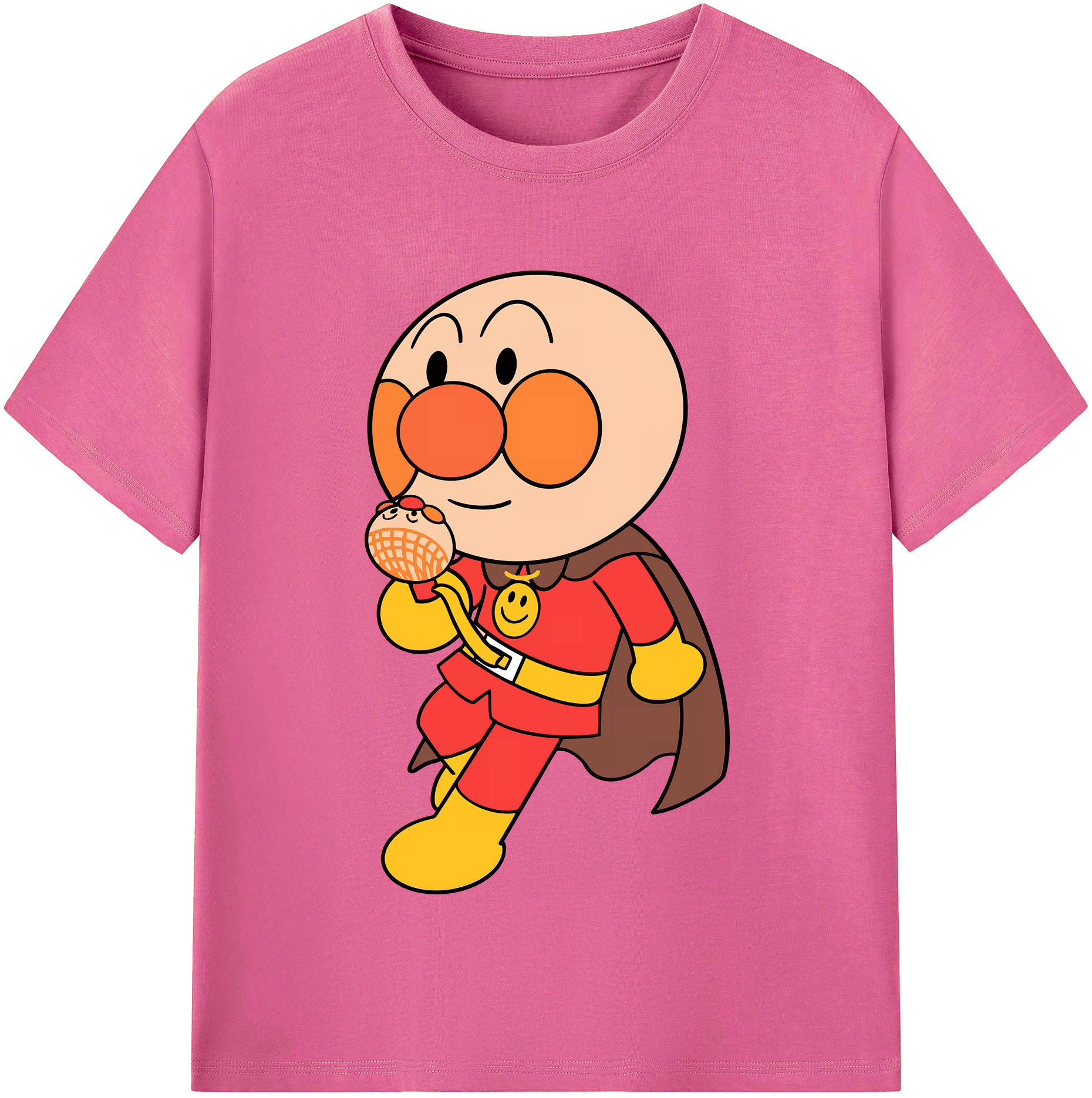 （画像用） アンパンマン Anpanman レディースカジュアルプリントTシャツ（綿100％）